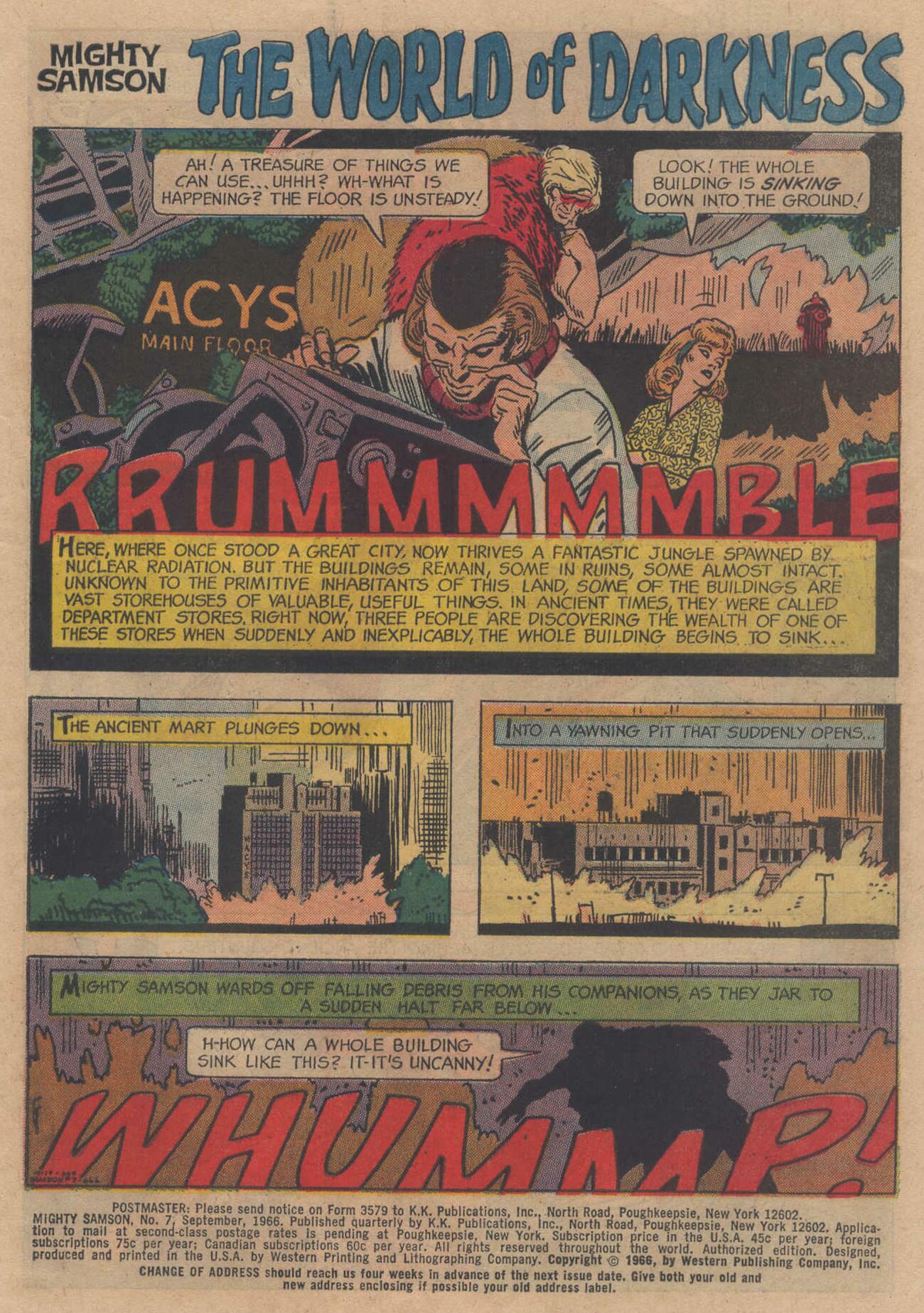 Read online Mighty Samson (1964) comic -  Issue #7 - 3