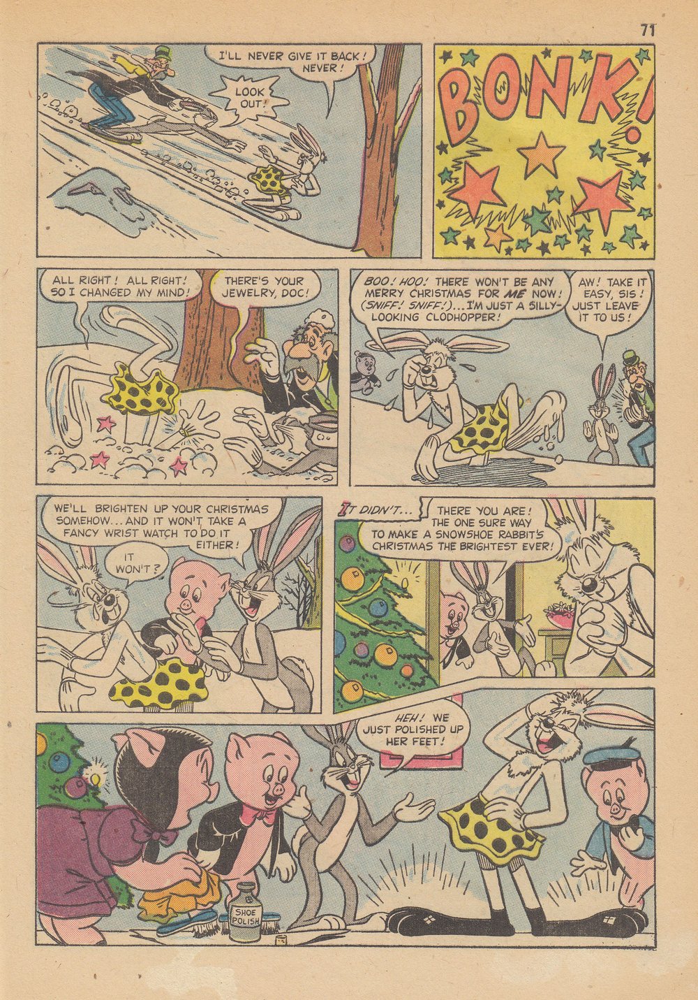 Read online Bugs Bunny's Christmas Funnies comic -  Issue # TPB 6 - 73