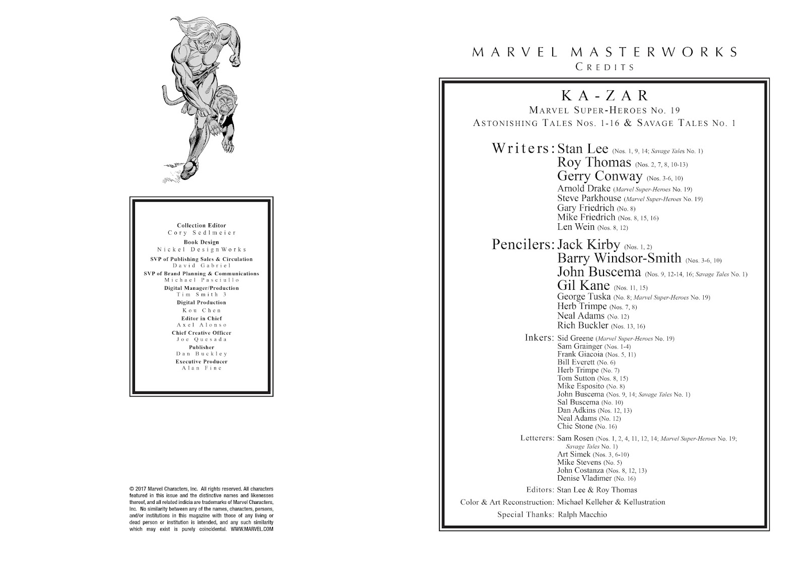 Marvel Masterworks: Ka-Zar issue TPB 1 - Page 3