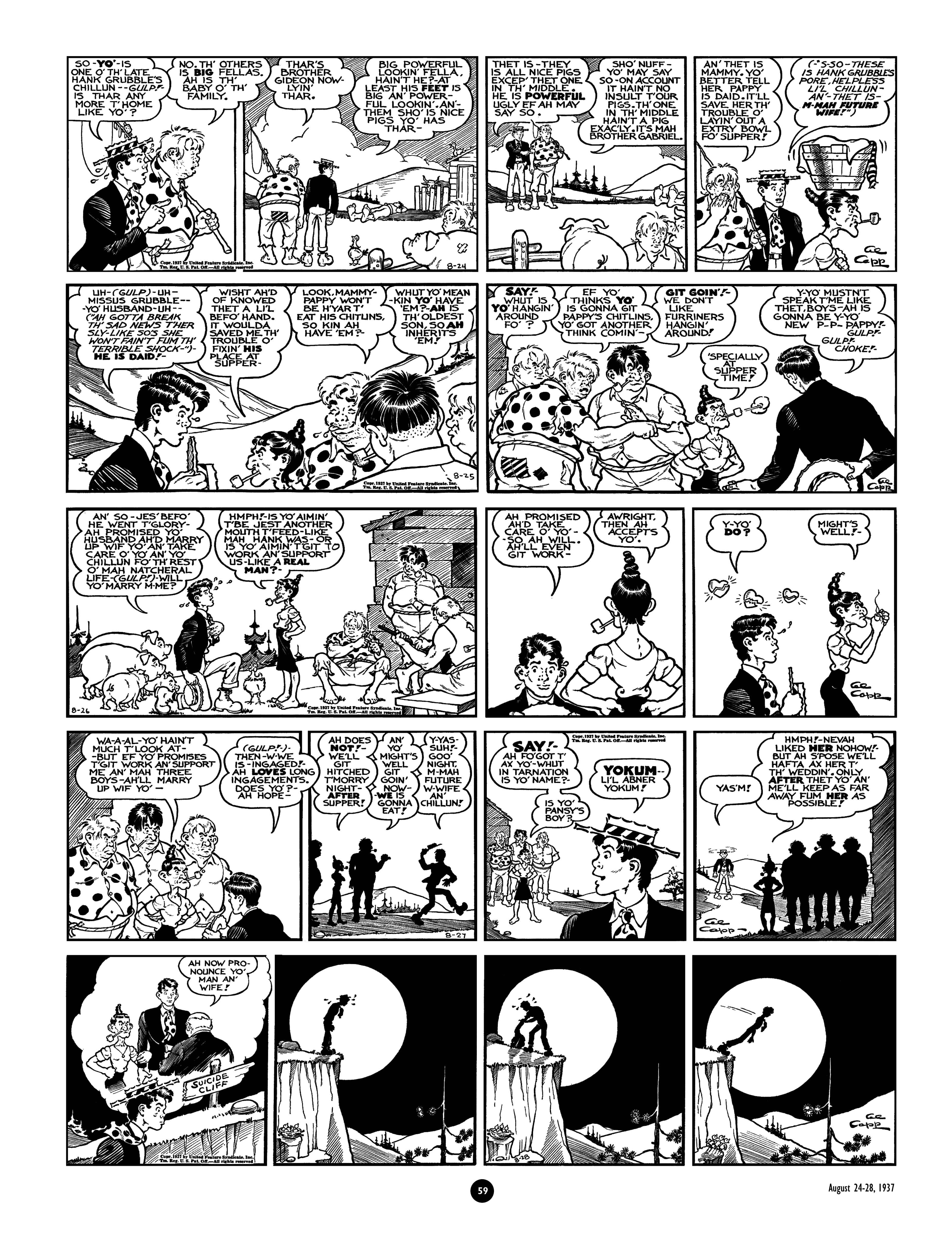 Read online Al Capp's Li'l Abner Complete Daily & Color Sunday Comics comic -  Issue # TPB 2 (Part 1) - 60