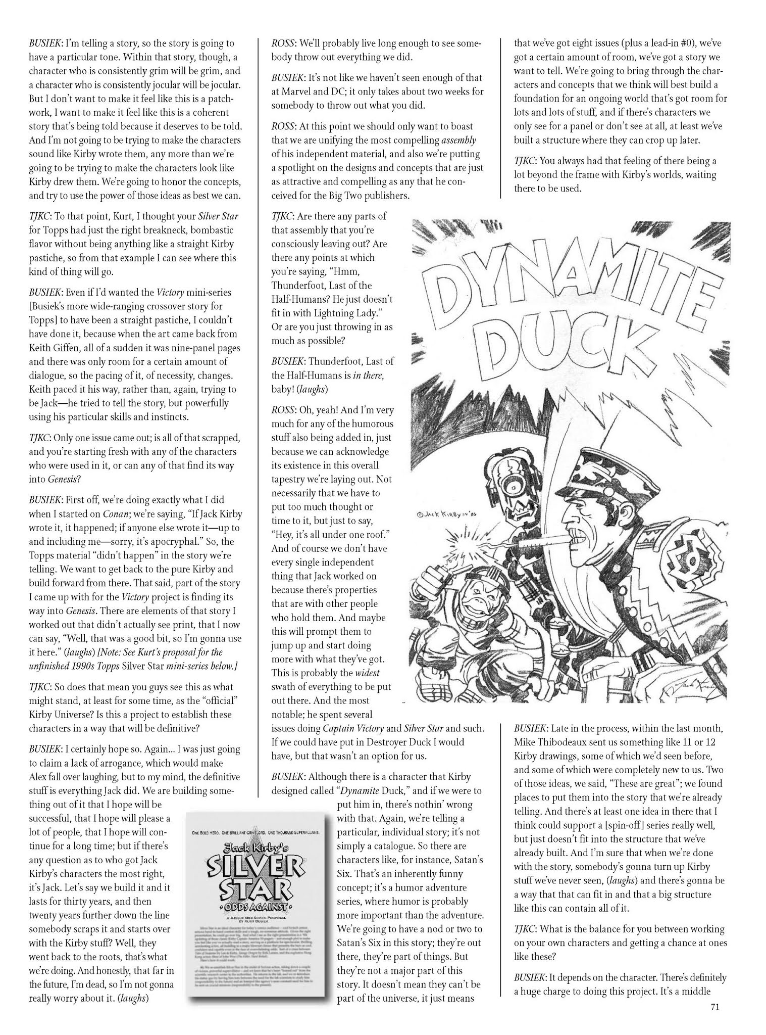 Read online The Jack Kirby Collector comic -  Issue #56 - 69
