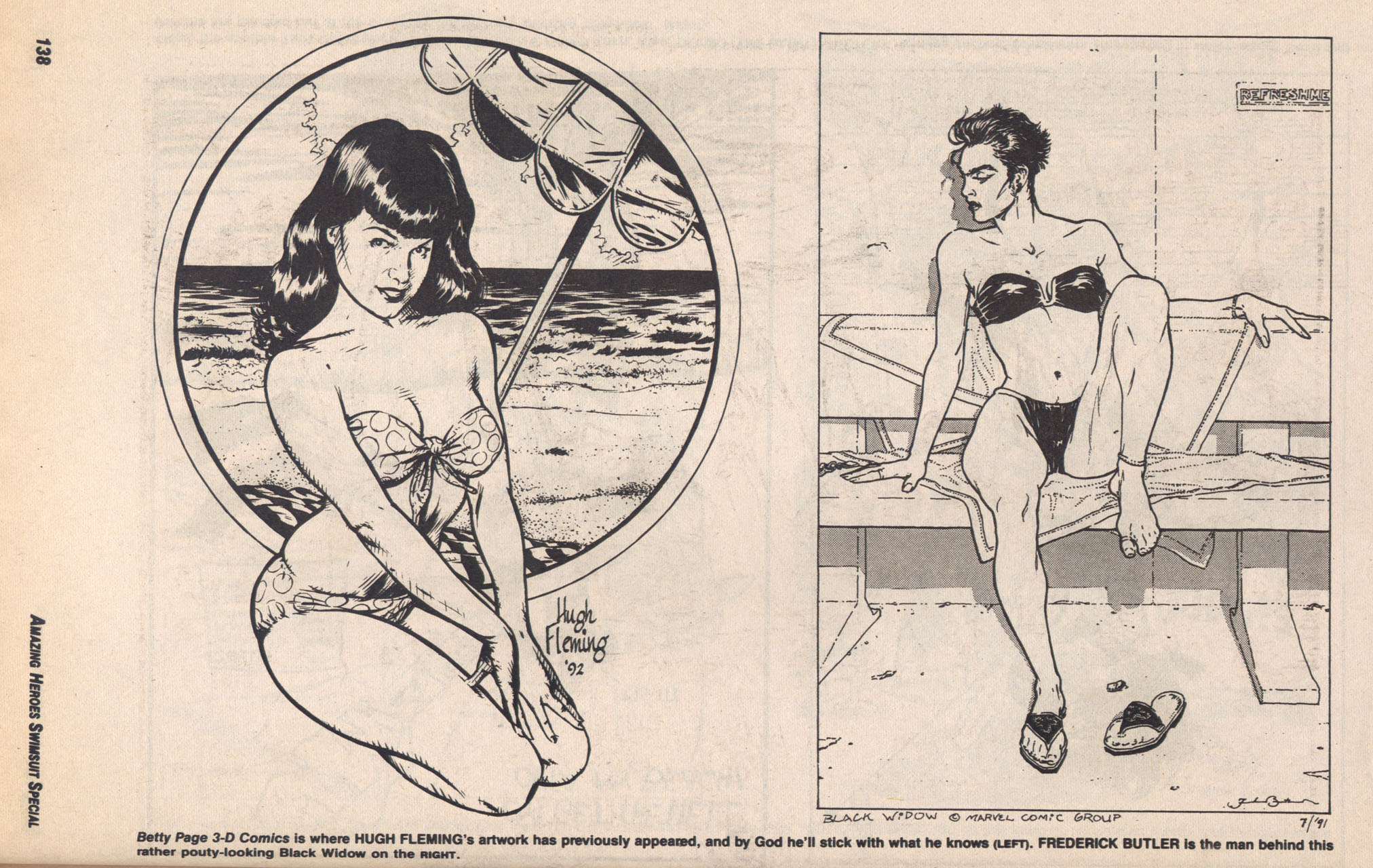 Read online Amazing Heroes Swimsuit Special comic -  Issue # TPB 3 - 137