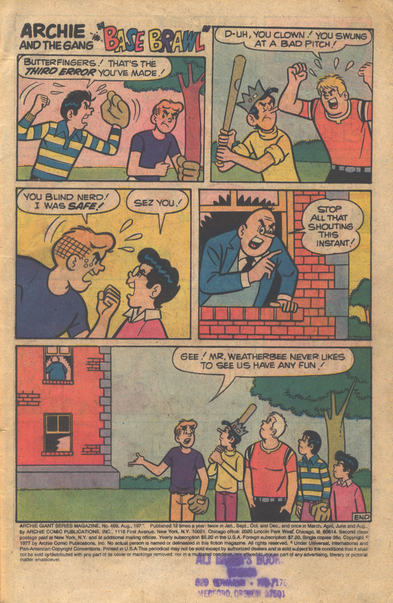 Read online Archie Giant Series Magazine comic -  Issue #459 - 3