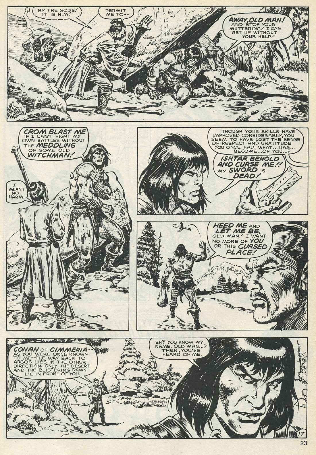 Read online The Savage Sword Of Conan comic -  Issue #132 - 23