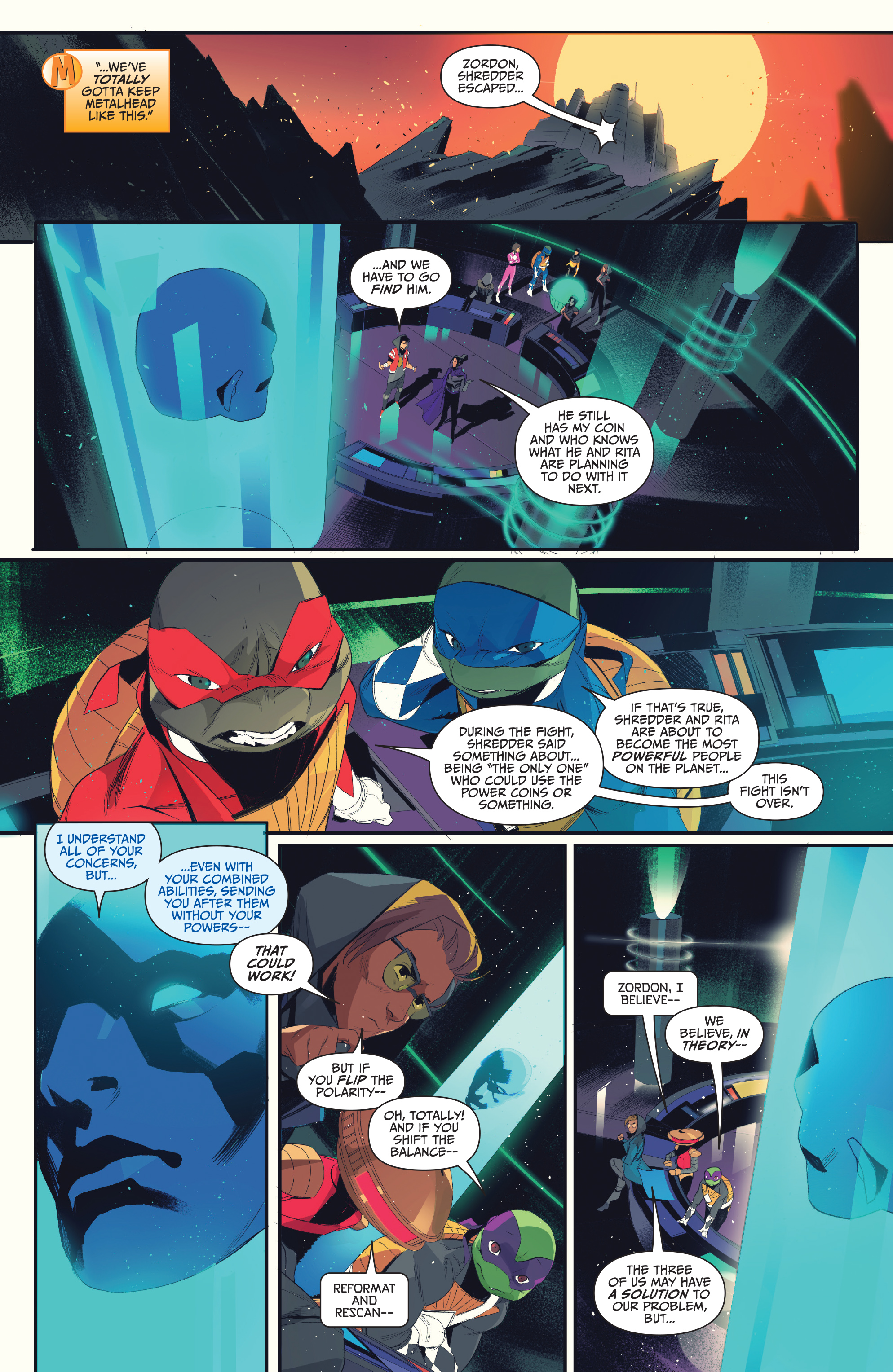Read online Mighty Morphin Power Rangers: Teenage Mutant Ninja Turtles comic -  Issue #5 - 13