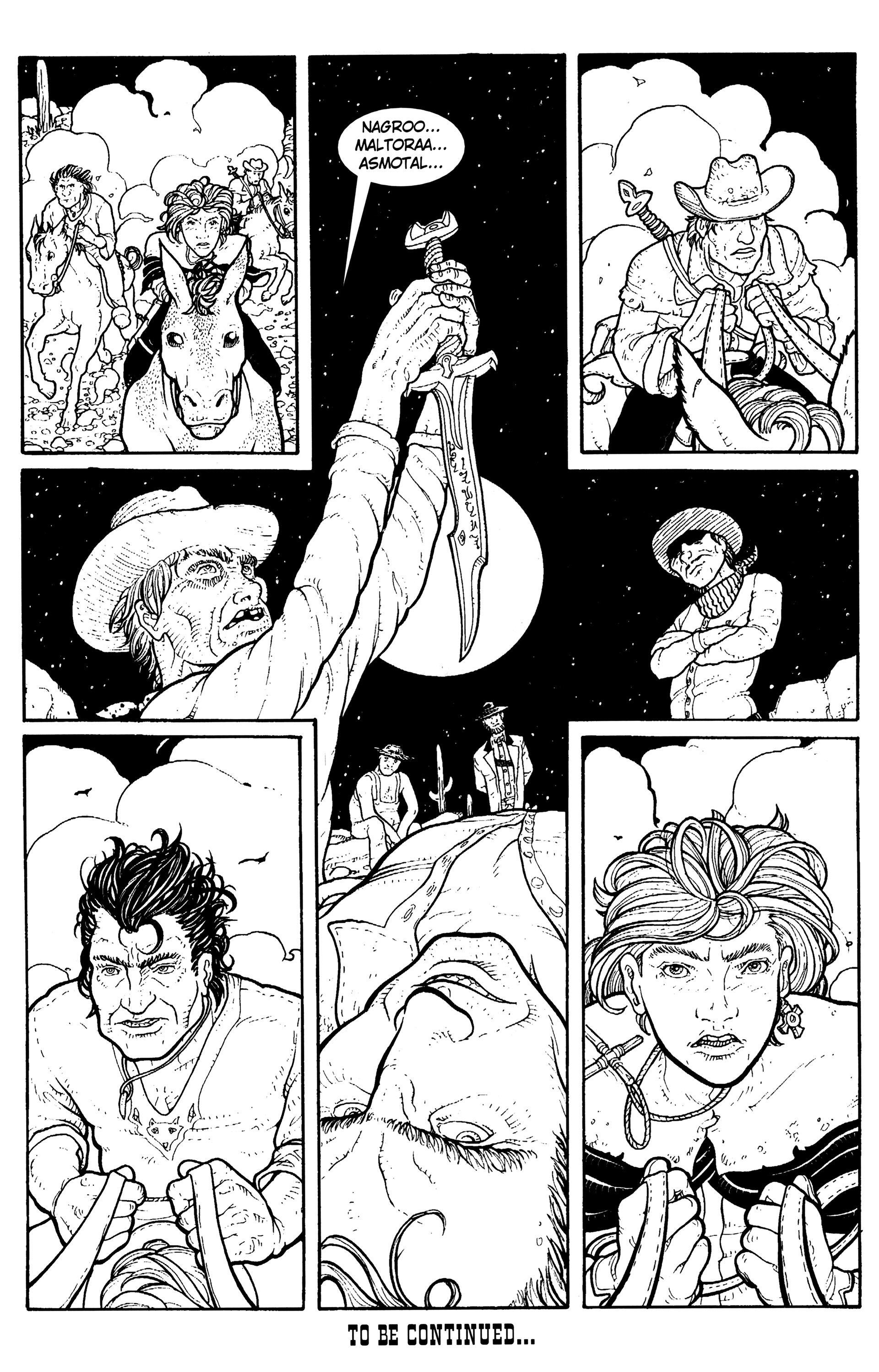 Read online Warrior Nun: Black & White comic -  Issue #15 - 24