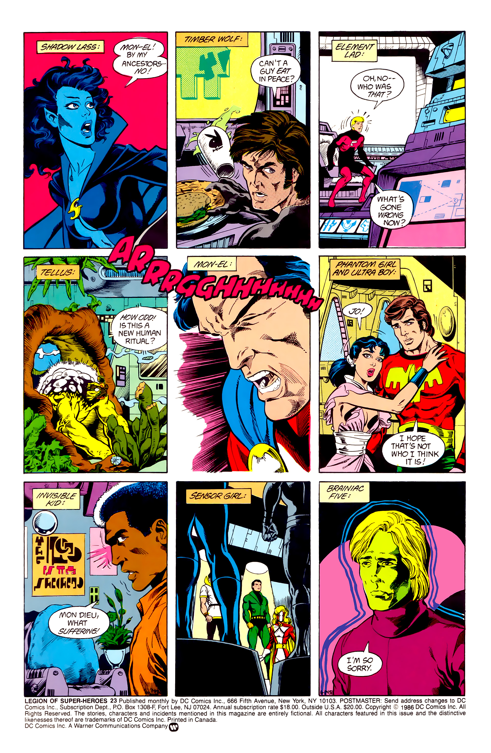 Read online Legion of Super-Heroes (1984) comic -  Issue #23 - 3