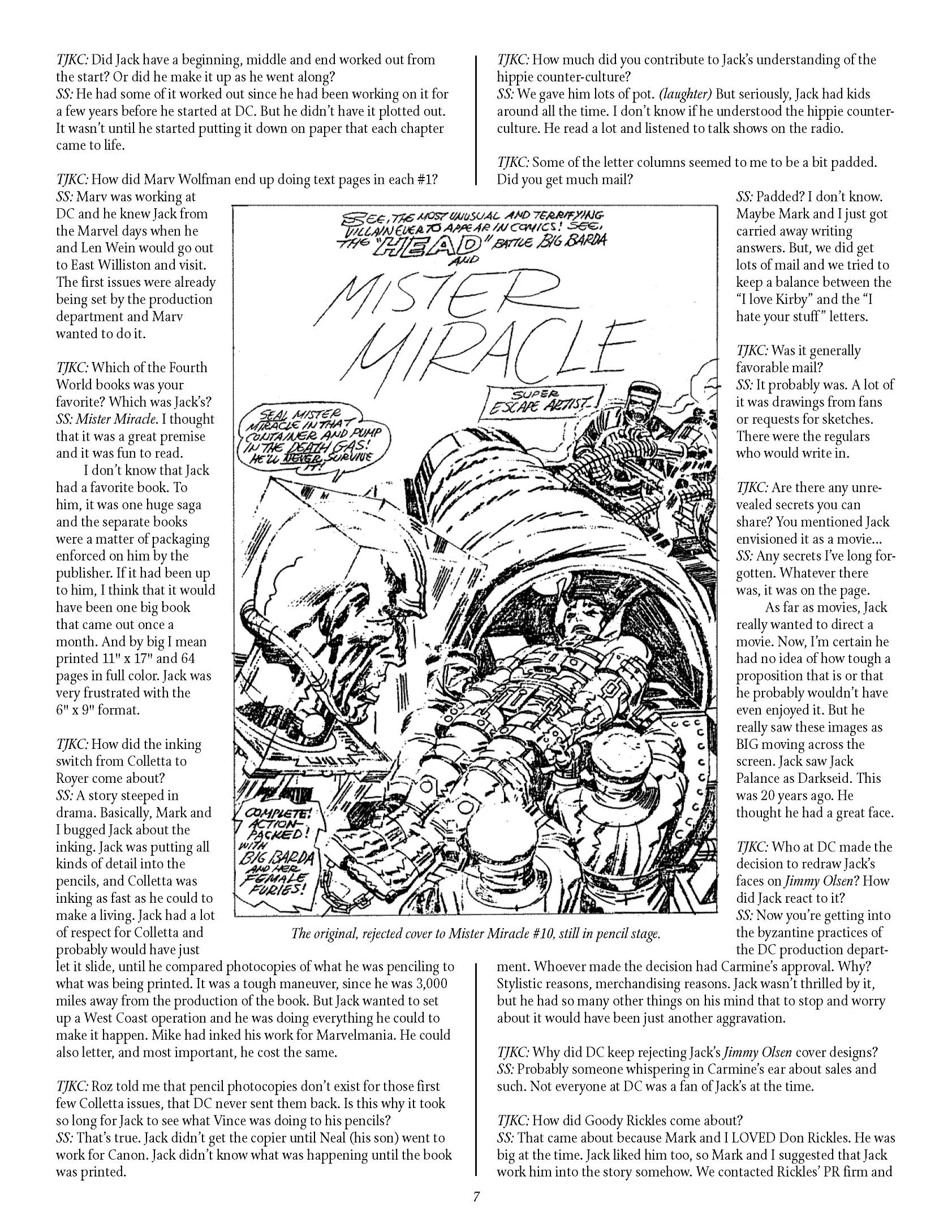 Read online The Jack Kirby Collector comic -  Issue #6 - 7