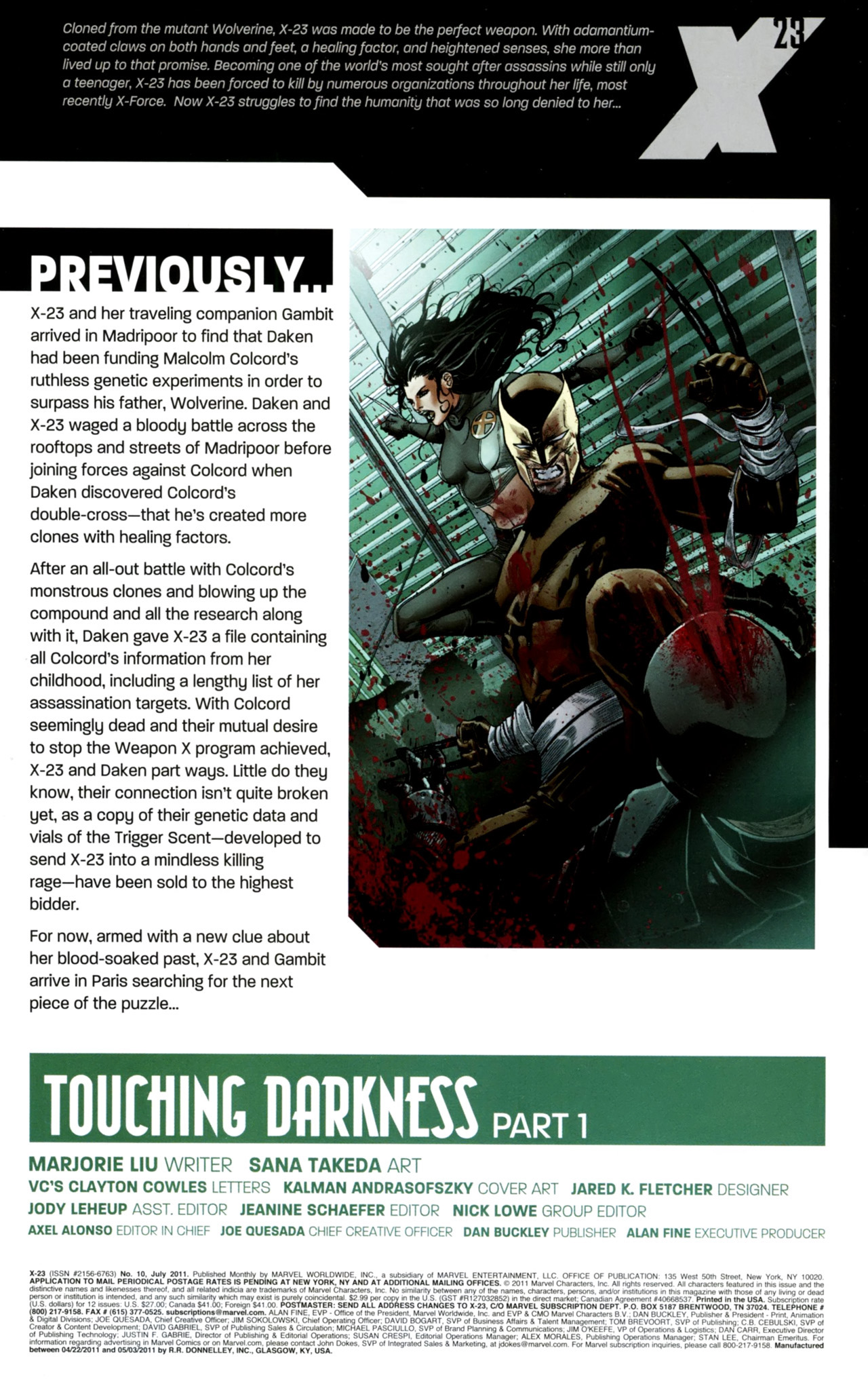 Read online X-23 (2010) comic -  Issue #10 - 2