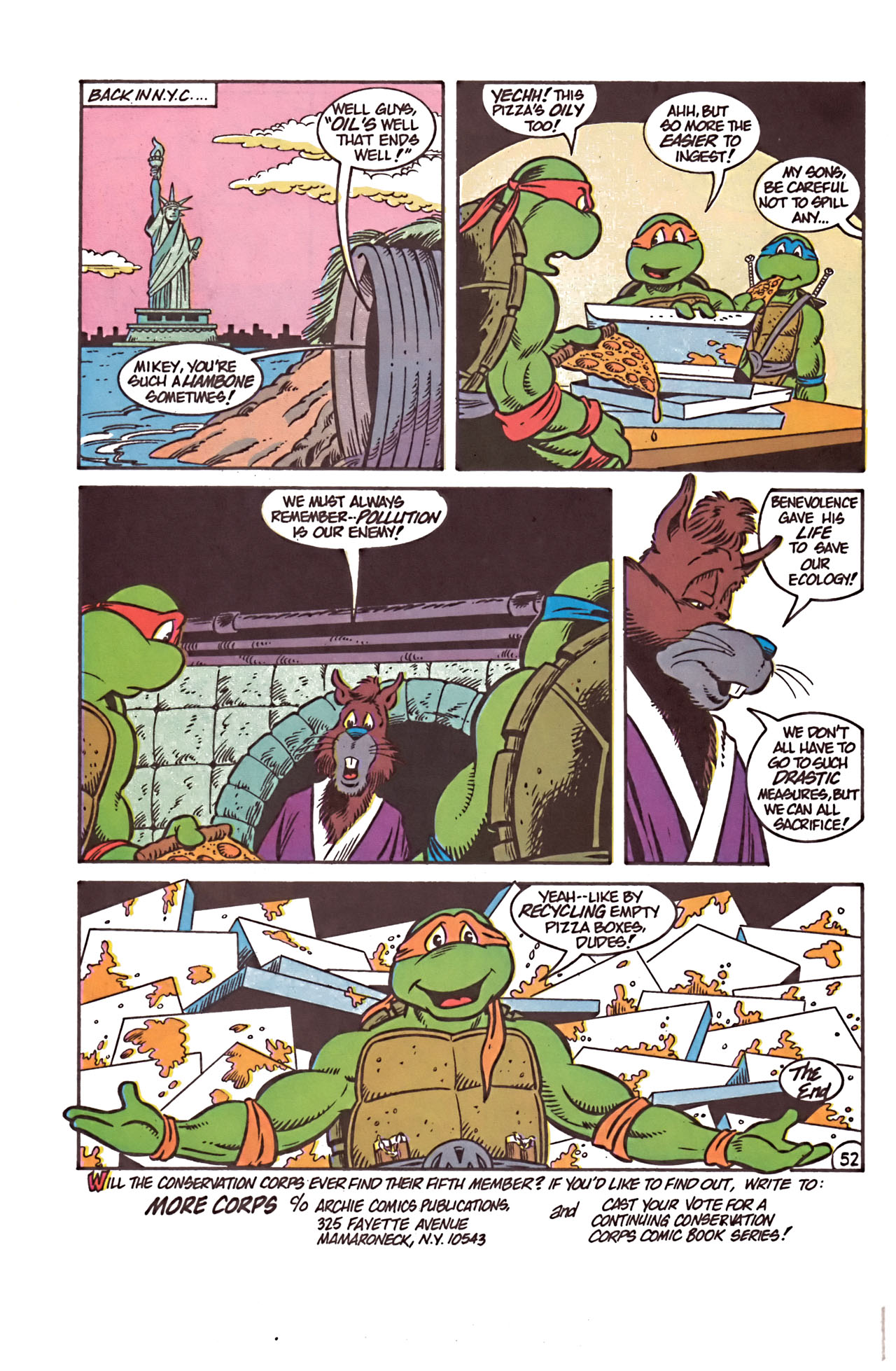 Read online Teenage Mutant Ninja Turtles Meet The Conservation Corps comic -  Issue # Full - 58