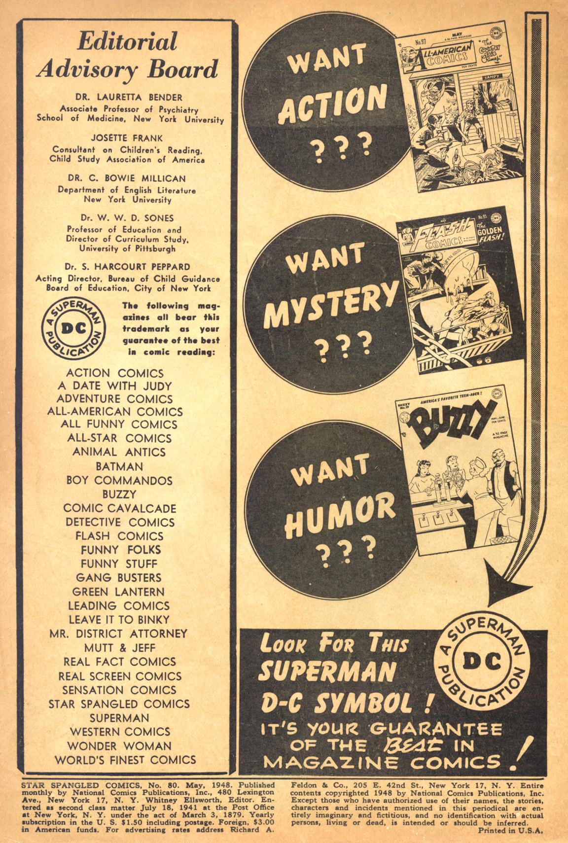 Read online Star Spangled Comics comic -  Issue #80 - 2