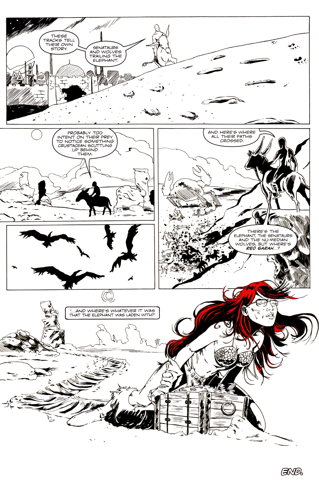 Read online Barack the Barbarian: The Fall of Red Sarah! comic -  Issue # Full - 46