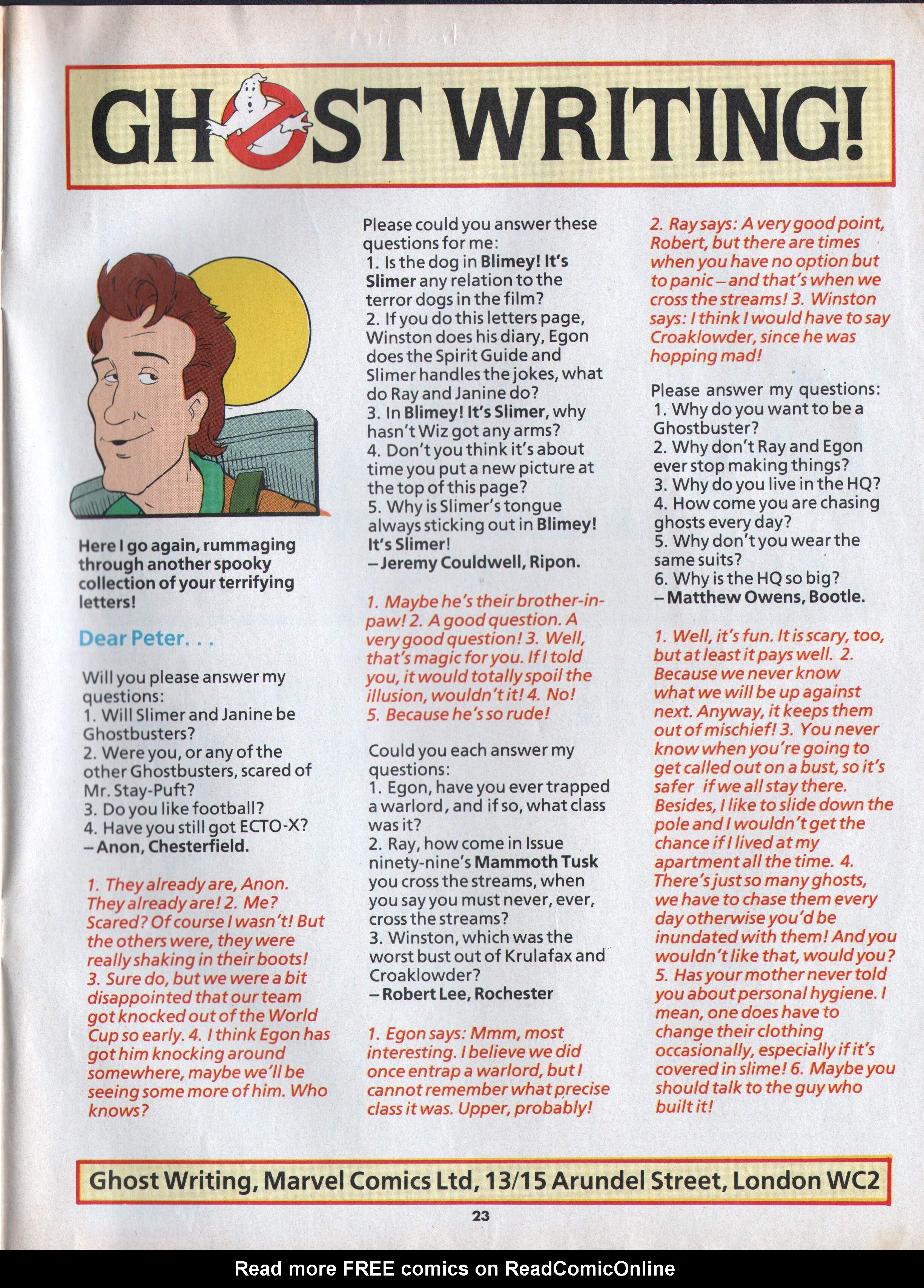 Read online The Real Ghostbusters comic -  Issue #113 - 16