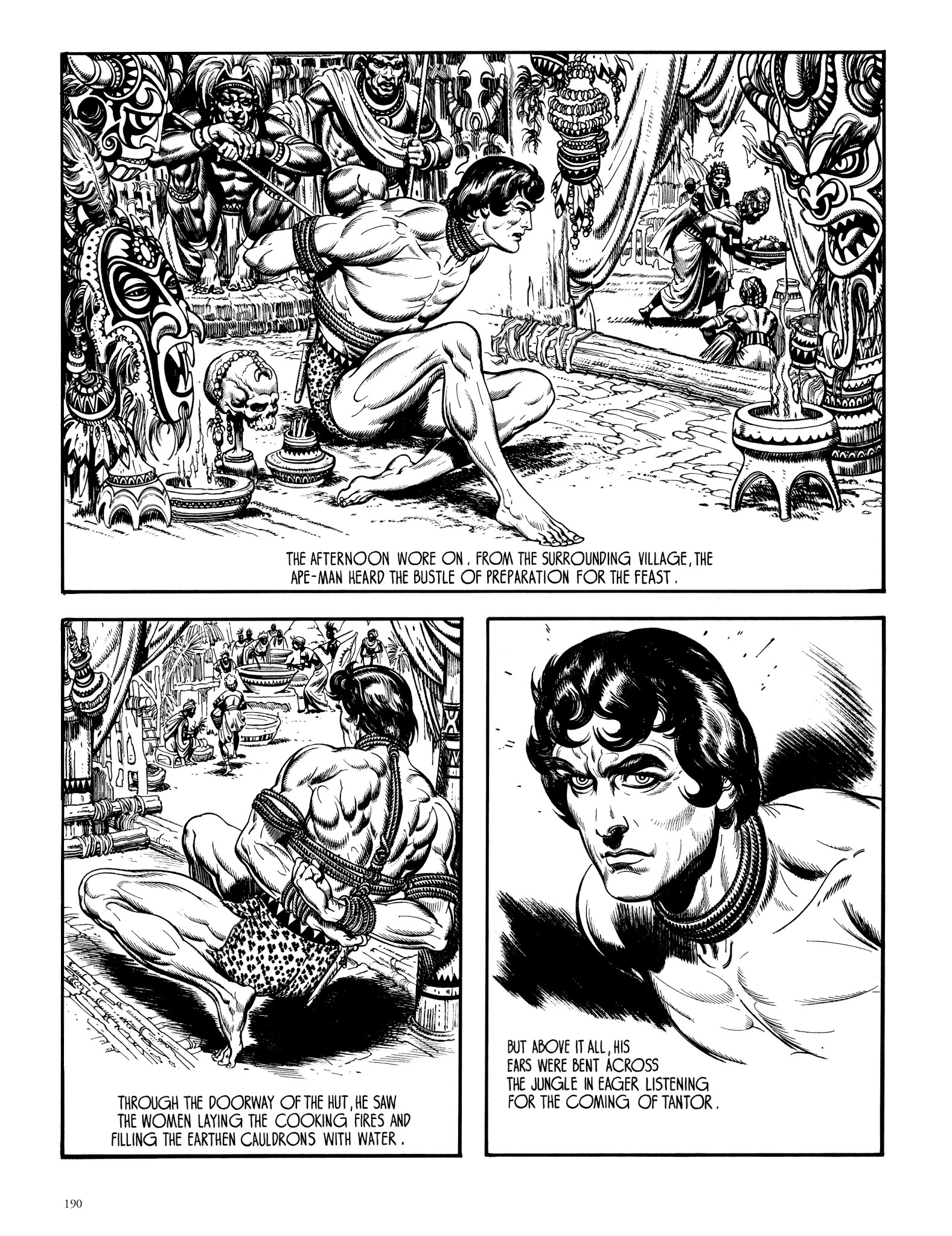 Read online Edgar Rice Burroughs' Tarzan: Burne Hogarth's Lord of the Jungle comic -  Issue # TPB - 189