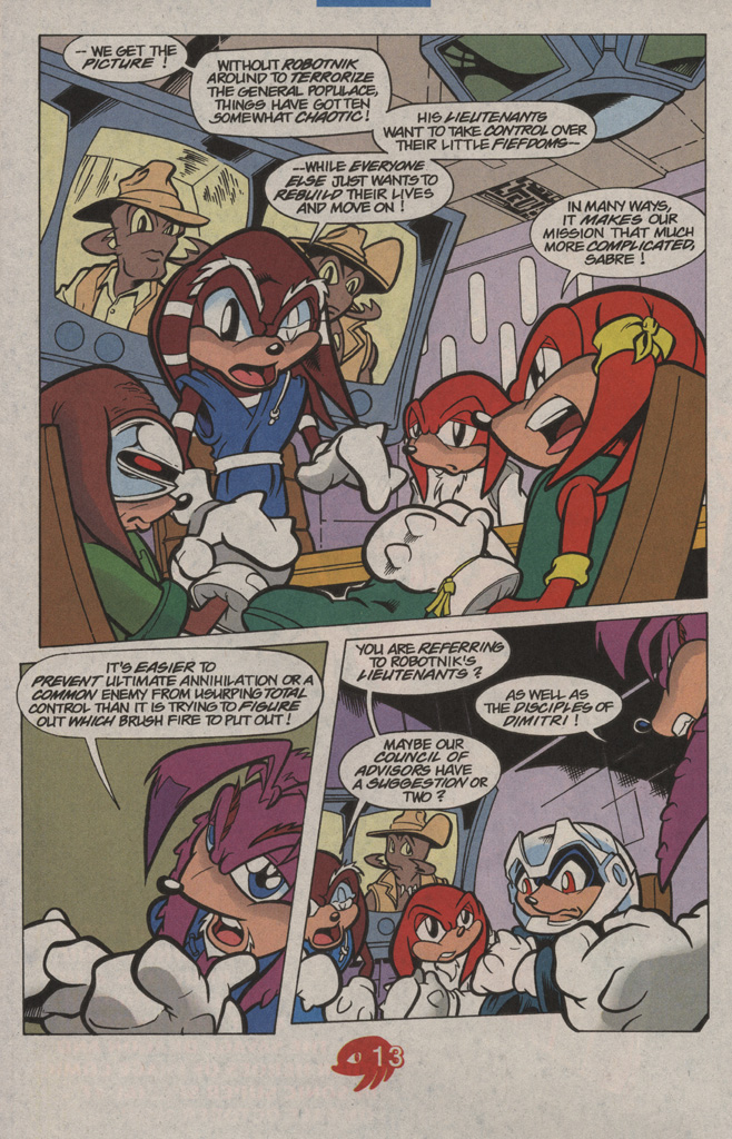 Read online Knuckles the Echidna comic -  Issue #16 - 20