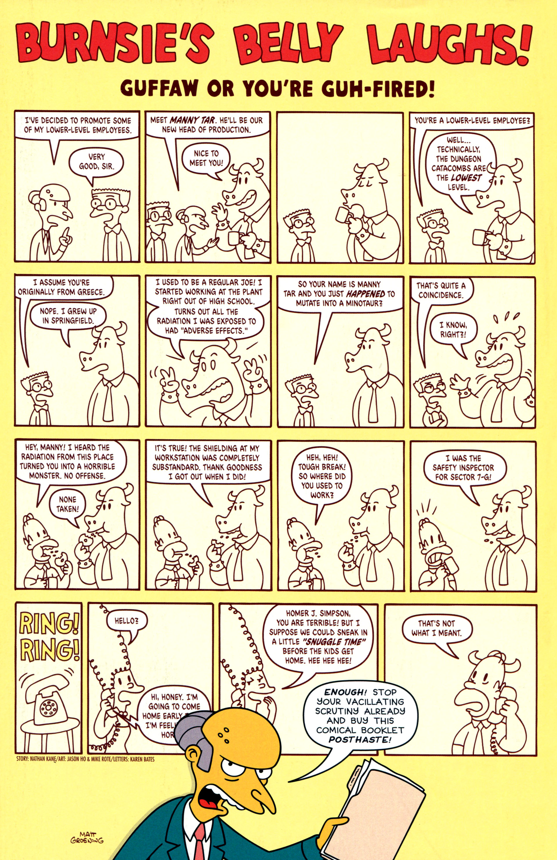 Read online Simpsons One-Shot Wonders: Mr. Burns comic -  Issue # Full - 33