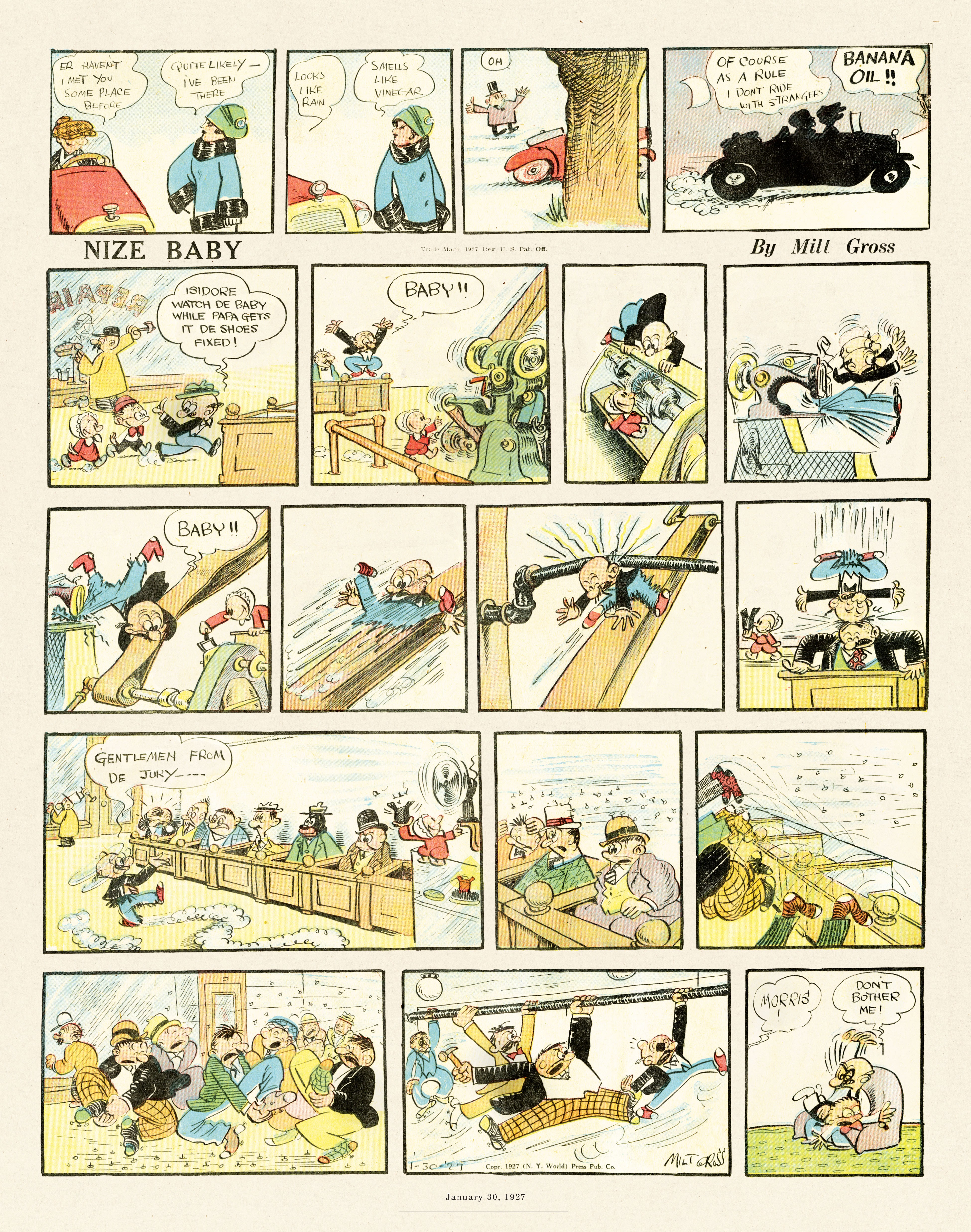 Read online Gross Exaggerations: The Meshuga Comic Strips of Milt Gross comic -  Issue # TPB - 32