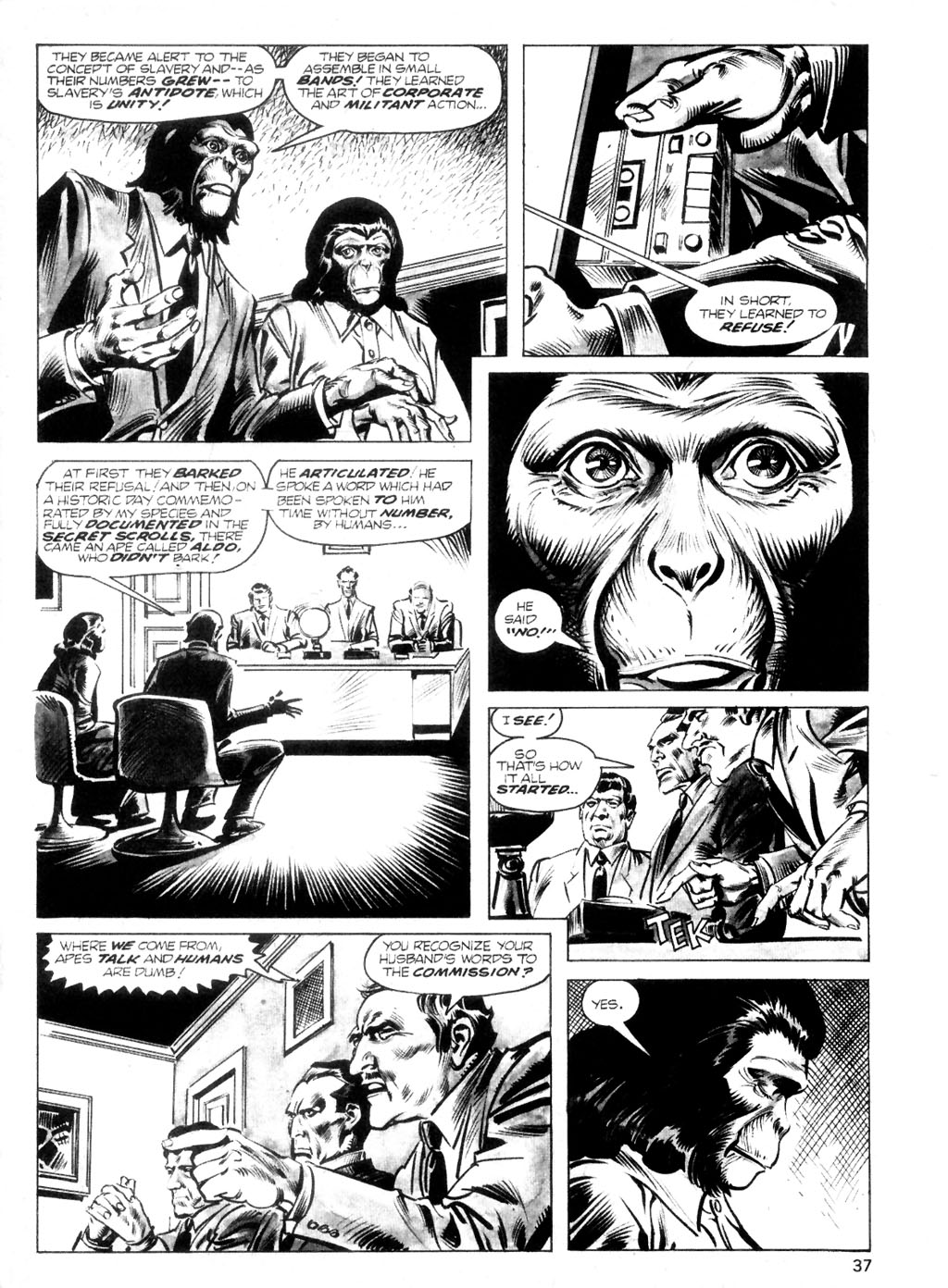 Read online Planet of the Apes comic -  Issue #15 - 35