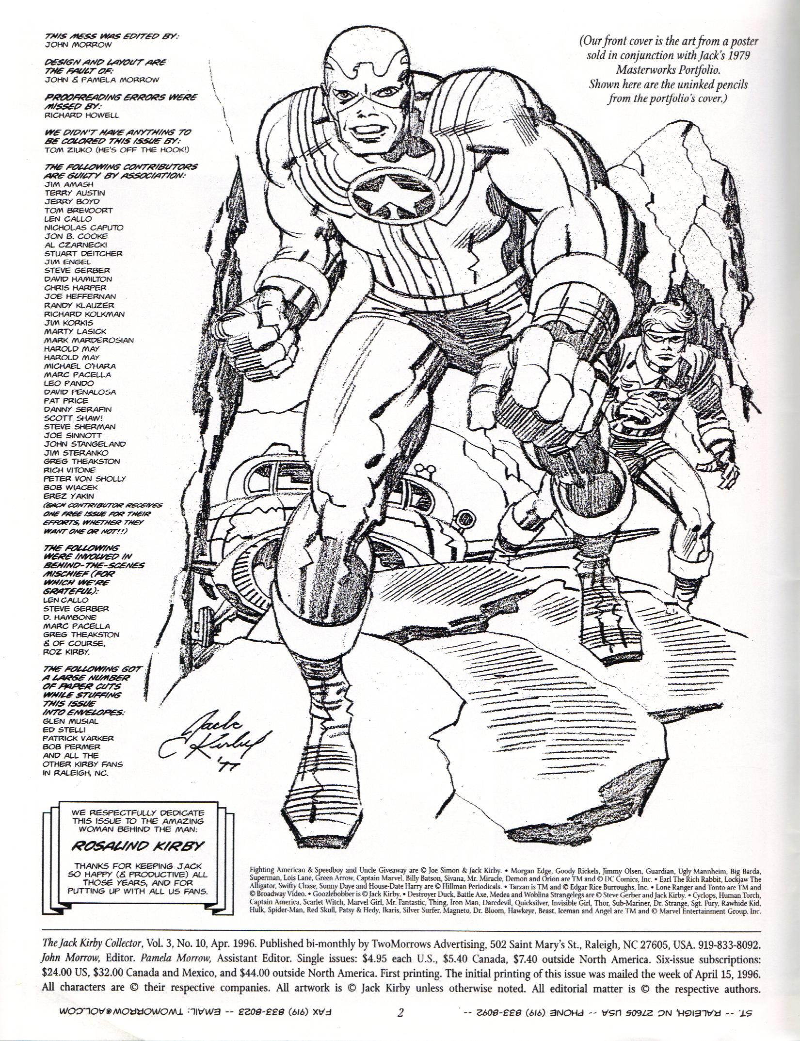 Read online The Jack Kirby Collector comic -  Issue #10 - 2