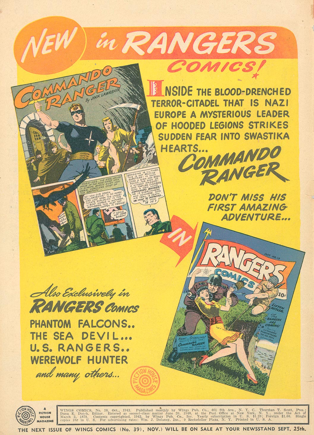 Read online Wings Comics comic -  Issue #38 - 2