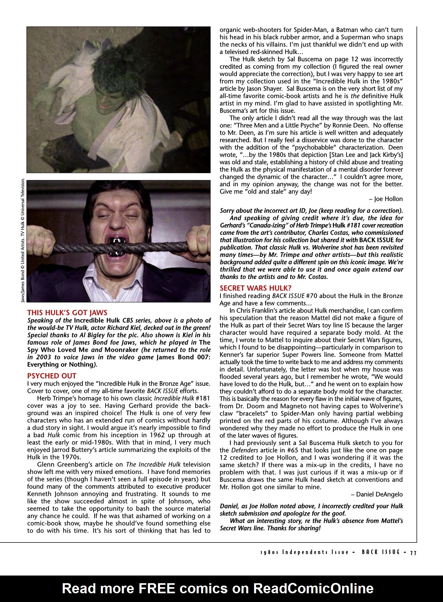 Read online Back Issue comic -  Issue #75 - 77