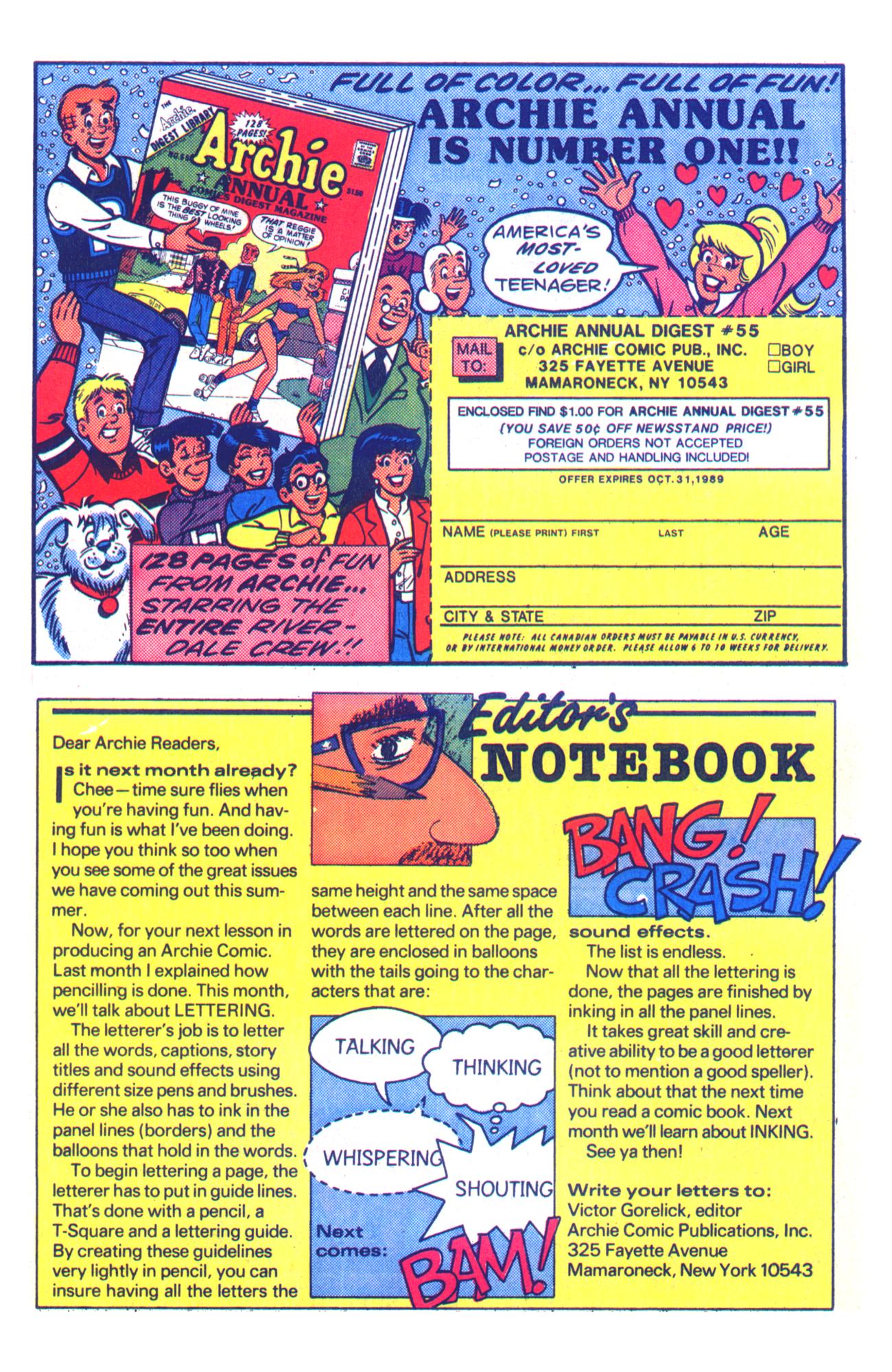 Read online Archie Giant Series Magazine comic -  Issue #599 - 18