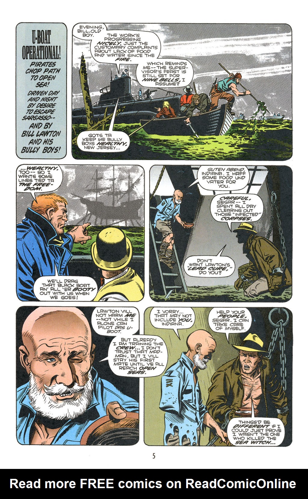 Read online Indiana Jones and the Sargasso Pirates comic -  Issue #4 - 7