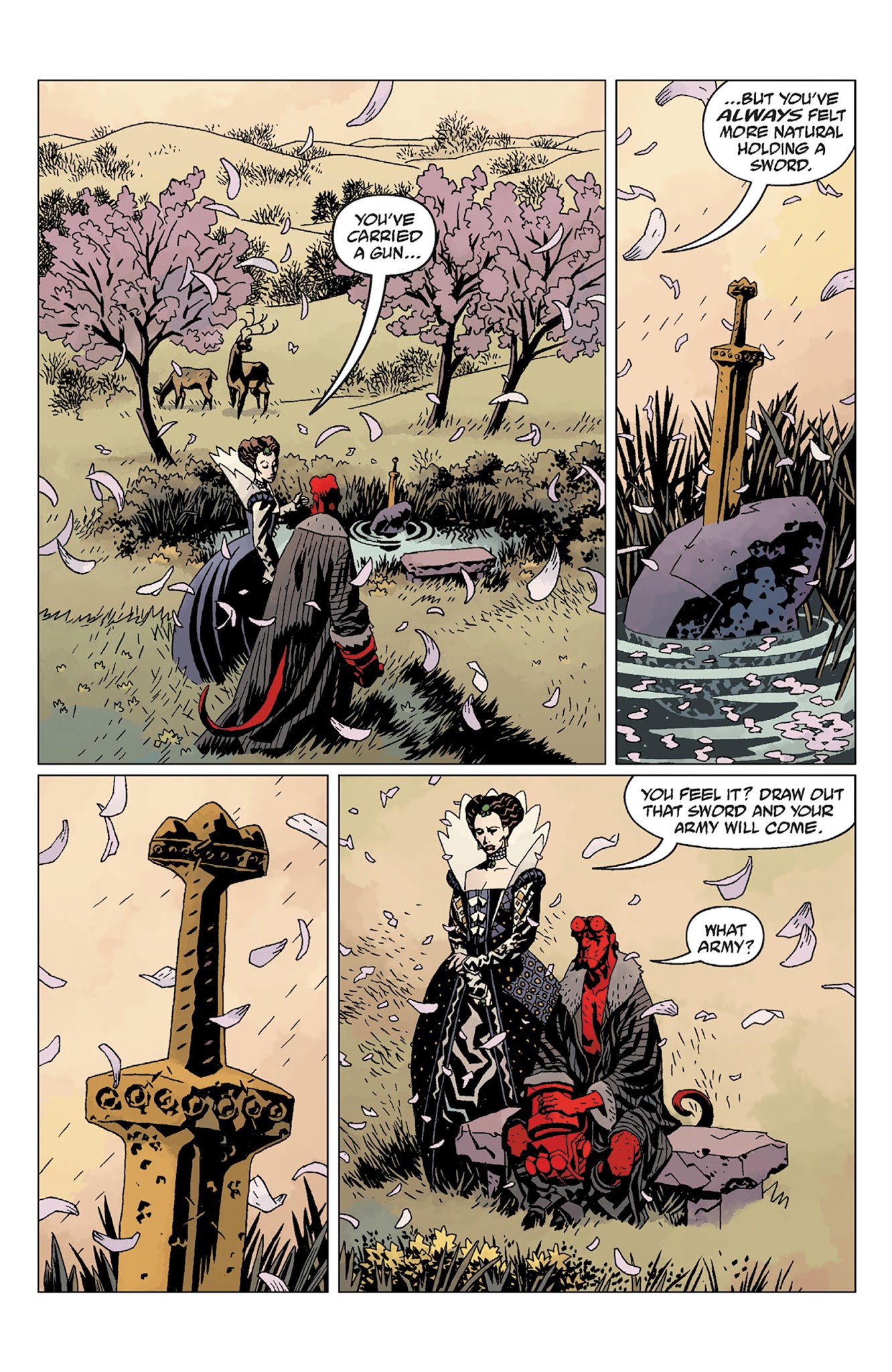 Read online Hellboy: The Wild Hunt comic -  Issue # TPB - 125