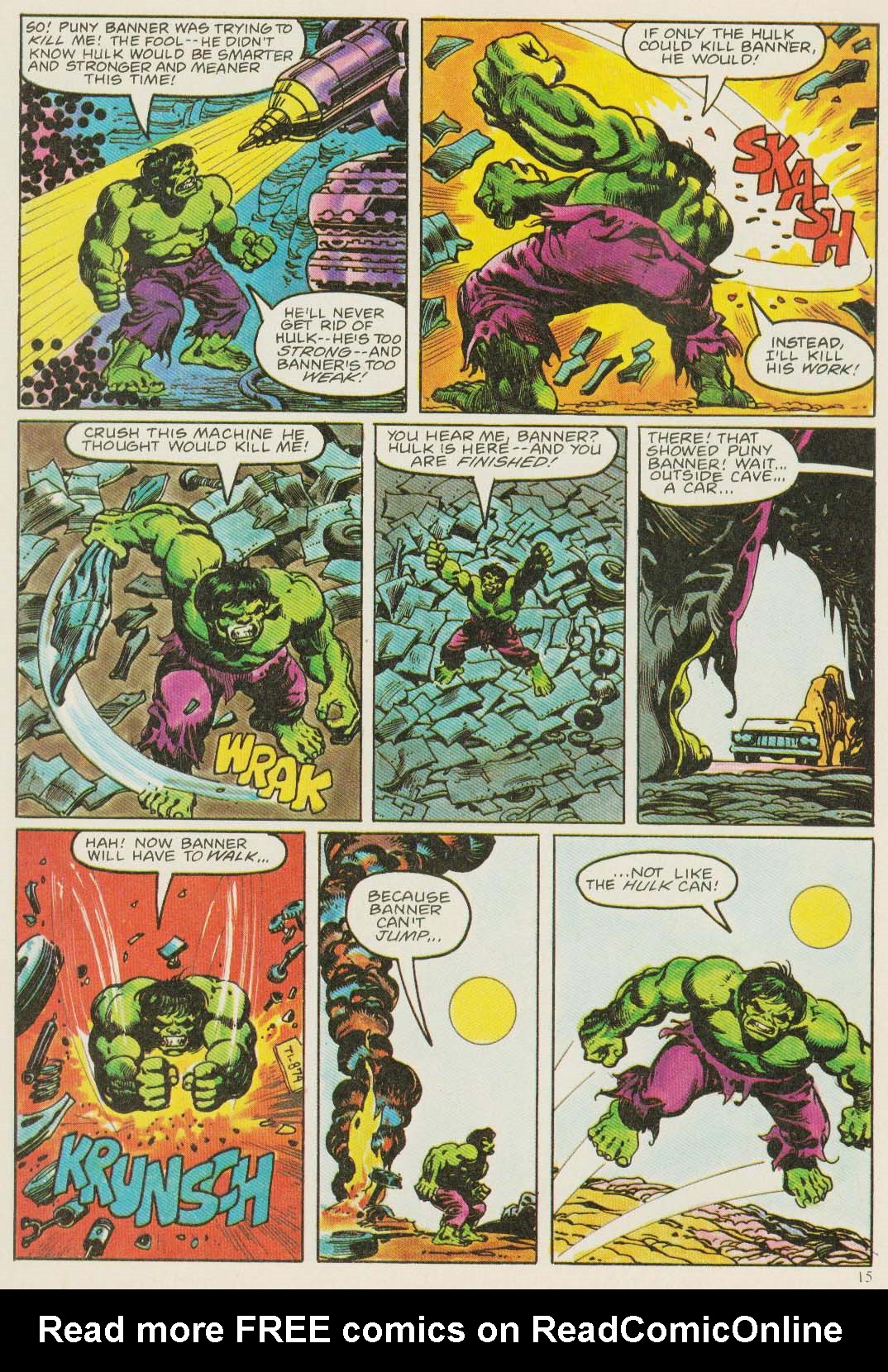 Read online Hulk (1978) comic -  Issue #15 - 15