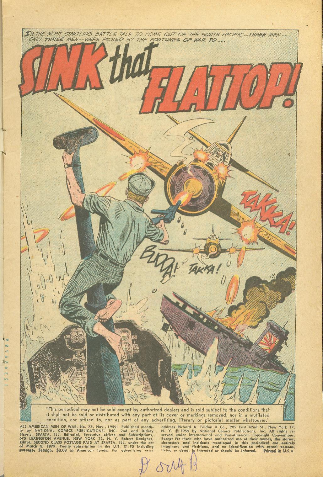 Read online All-American Men of War comic -  Issue #75 - 3