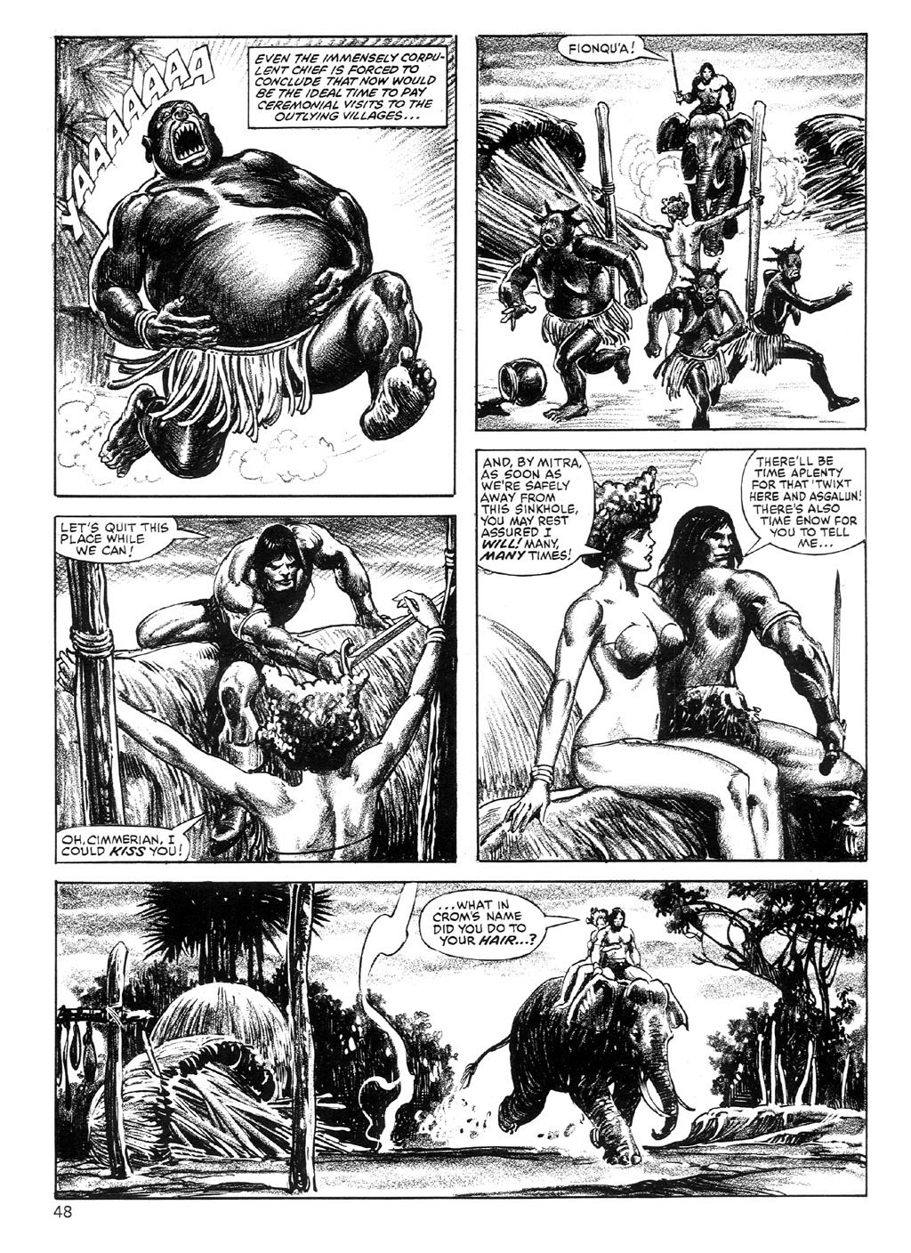 Read online The Savage Sword Of Conan comic -  Issue #89 - 47