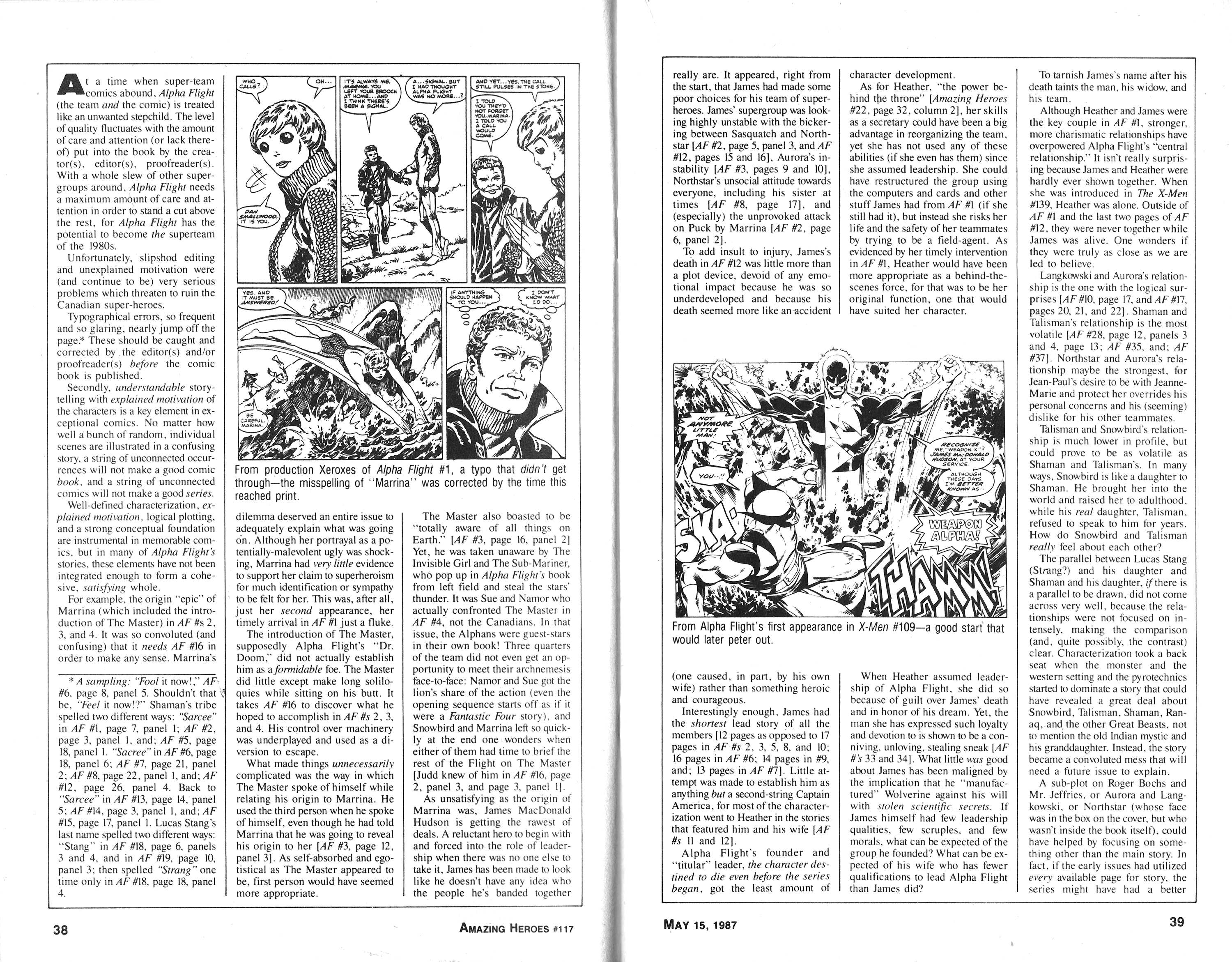 Read online Amazing Heroes comic -  Issue #117 - 20