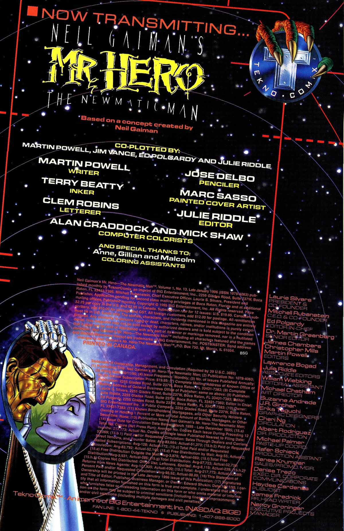 Read online Neil Gaiman's Mr. Hero - The Newmatic Man (1995) comic -  Issue #13 - 2