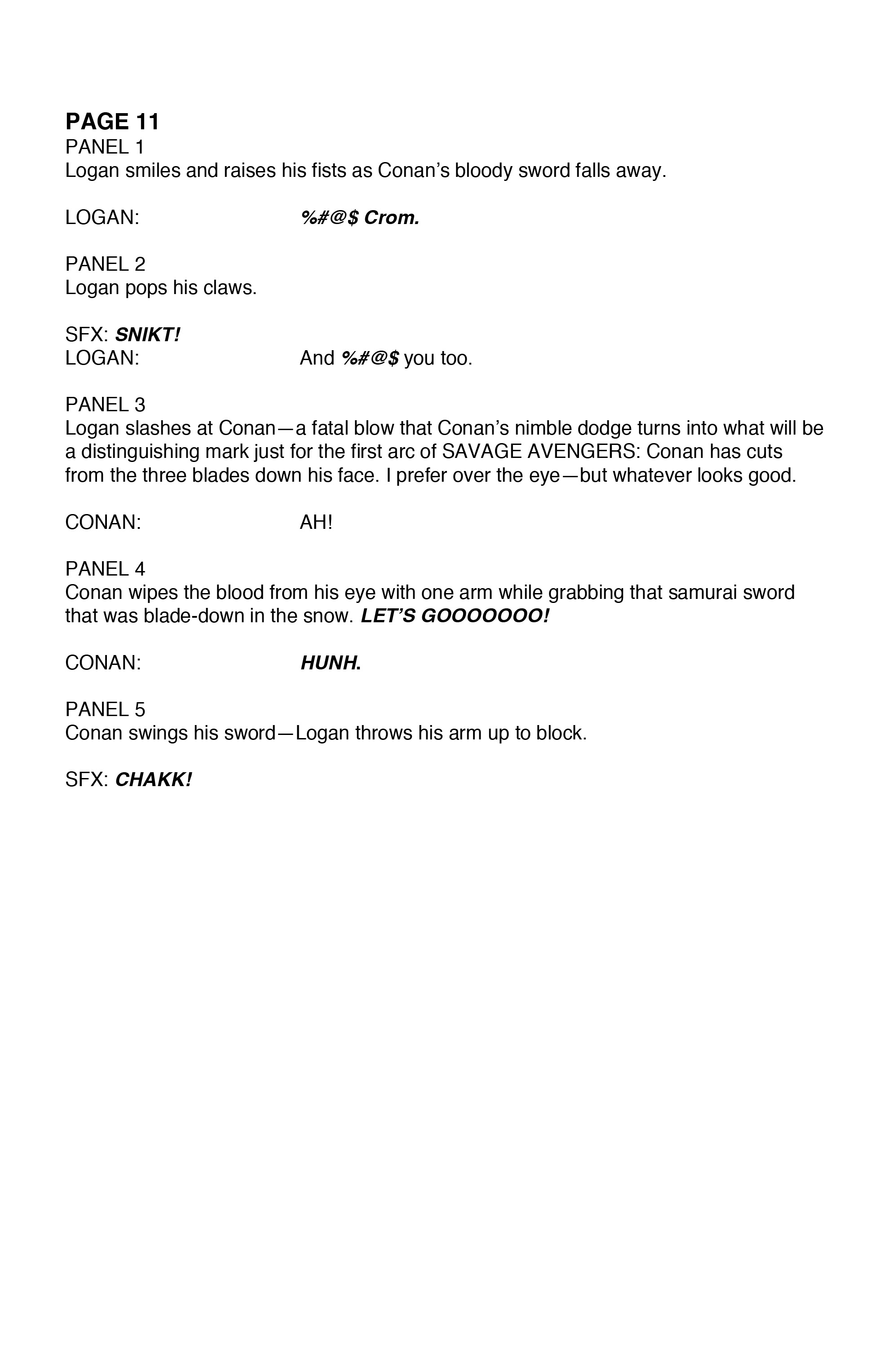 Read online Savage Avengers comic -  Issue # _Director's Cut - 54