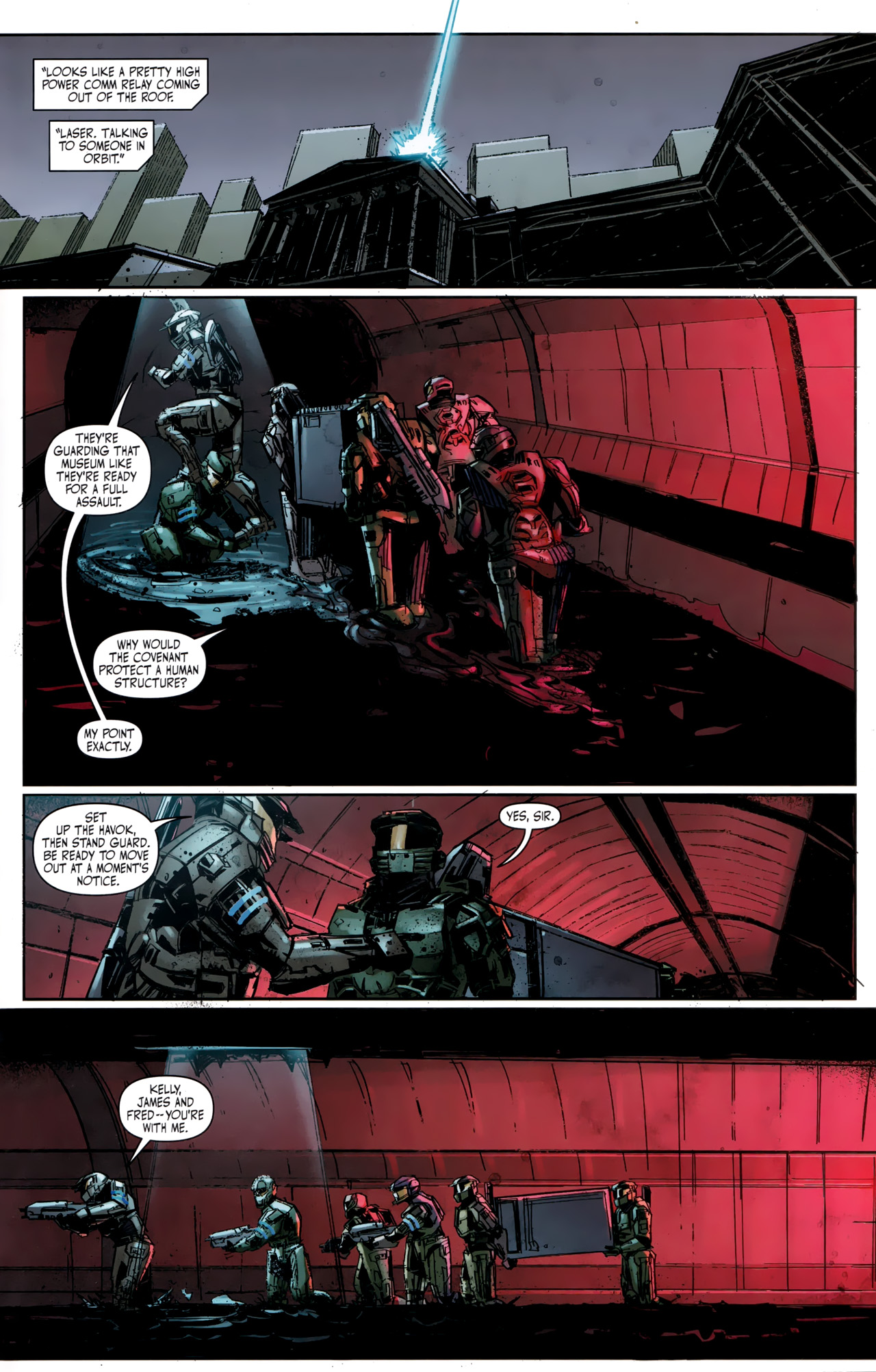 Read online Halo: Fall Of Reach - Covenant comic -  Issue #3 - 19