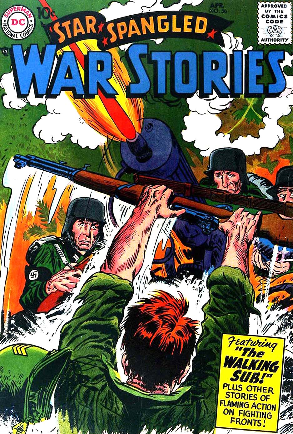 Read online Star Spangled War Stories (1952) comic -  Issue #56 - 1