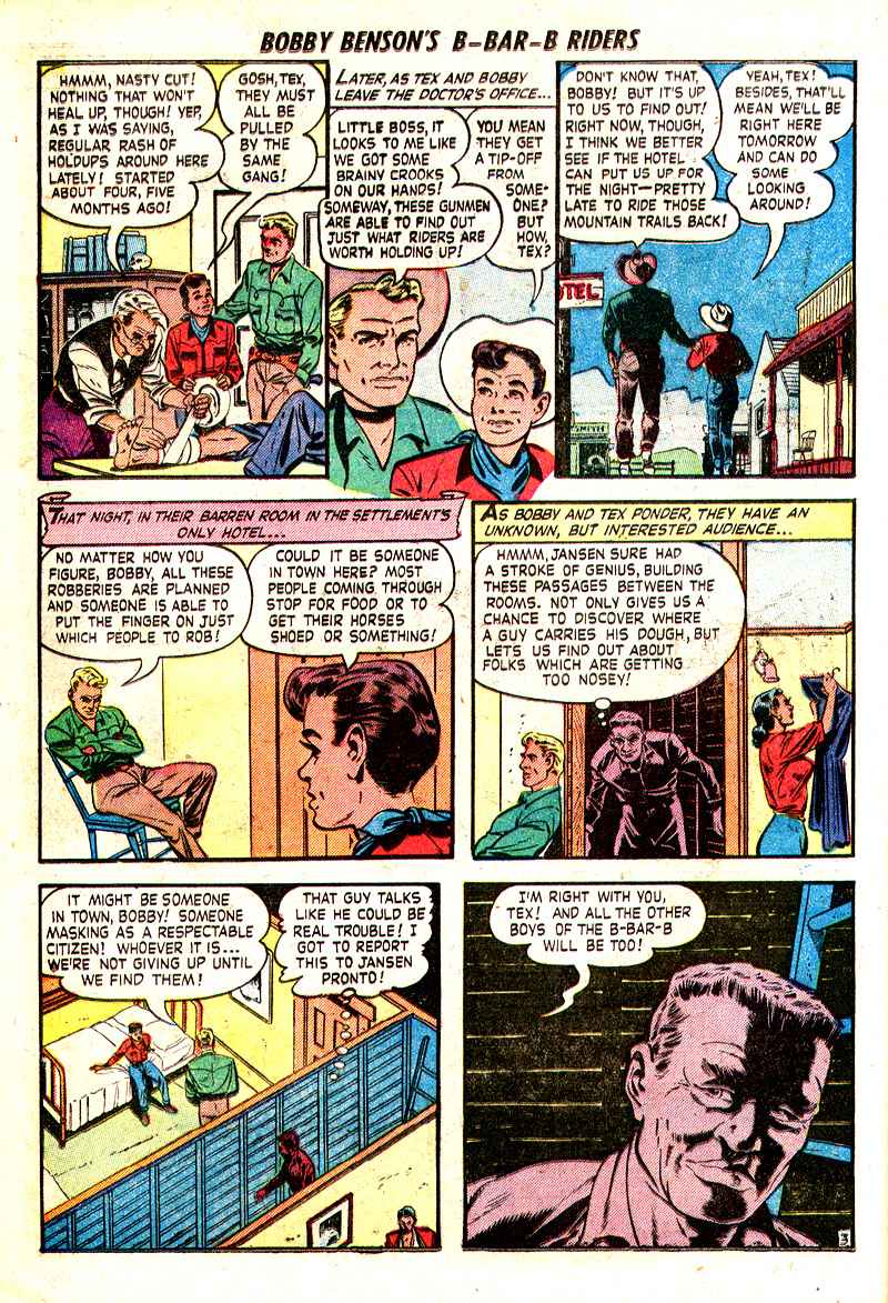 Read online Bobby Benson's B-Bar-B Riders comic -  Issue #7 - 28