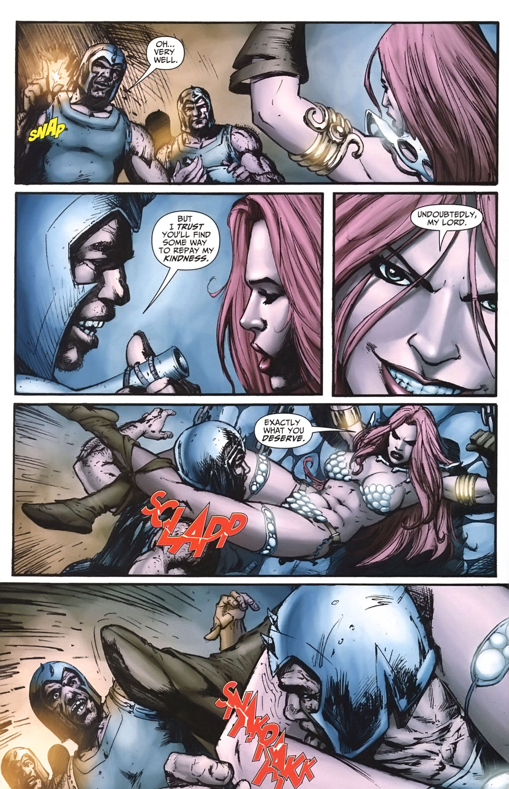 Read online Red Sonja / Claw The Unconquered: Devil's Hands comic -  Issue # TPB - 59