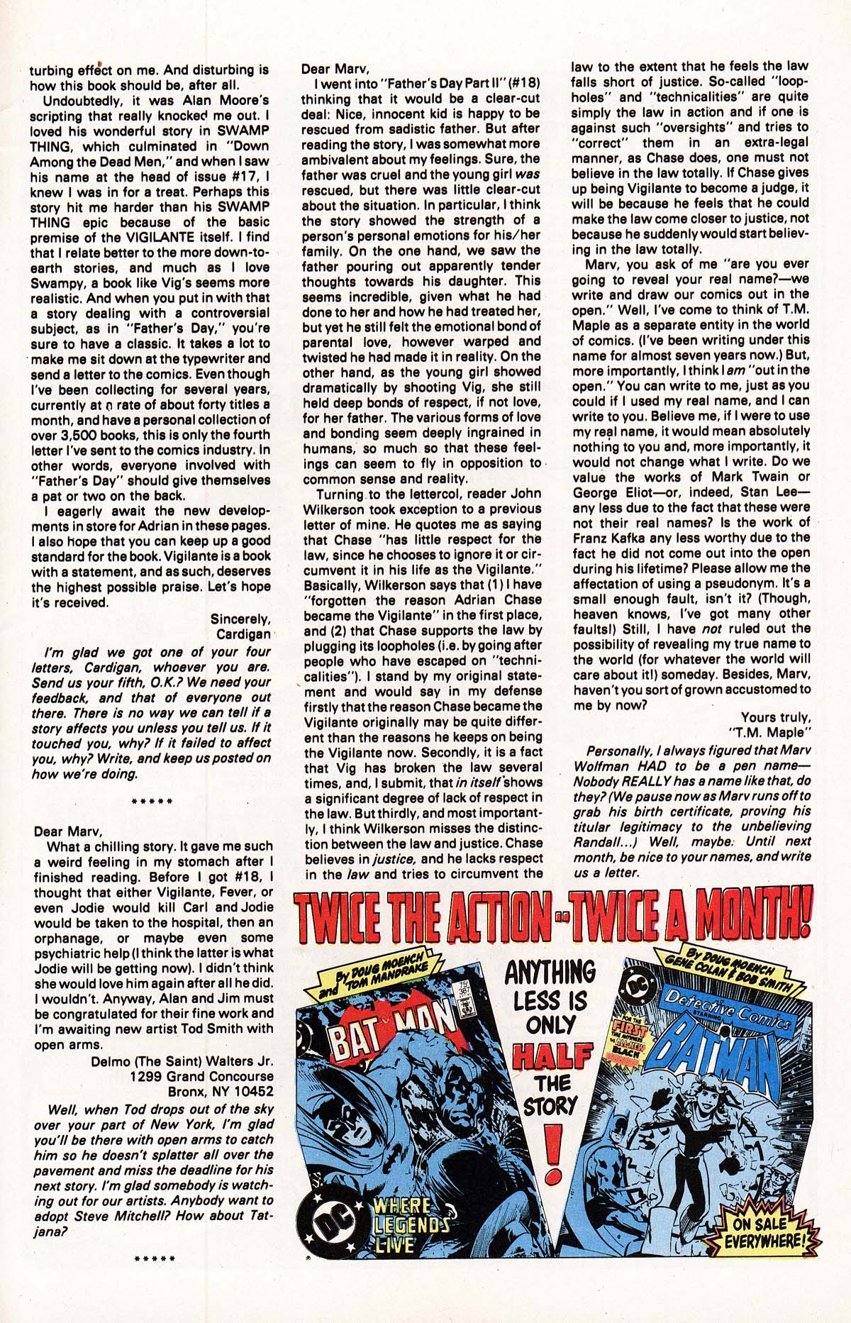 Read online Vigilante (1983) comic -  Issue #22 - 26