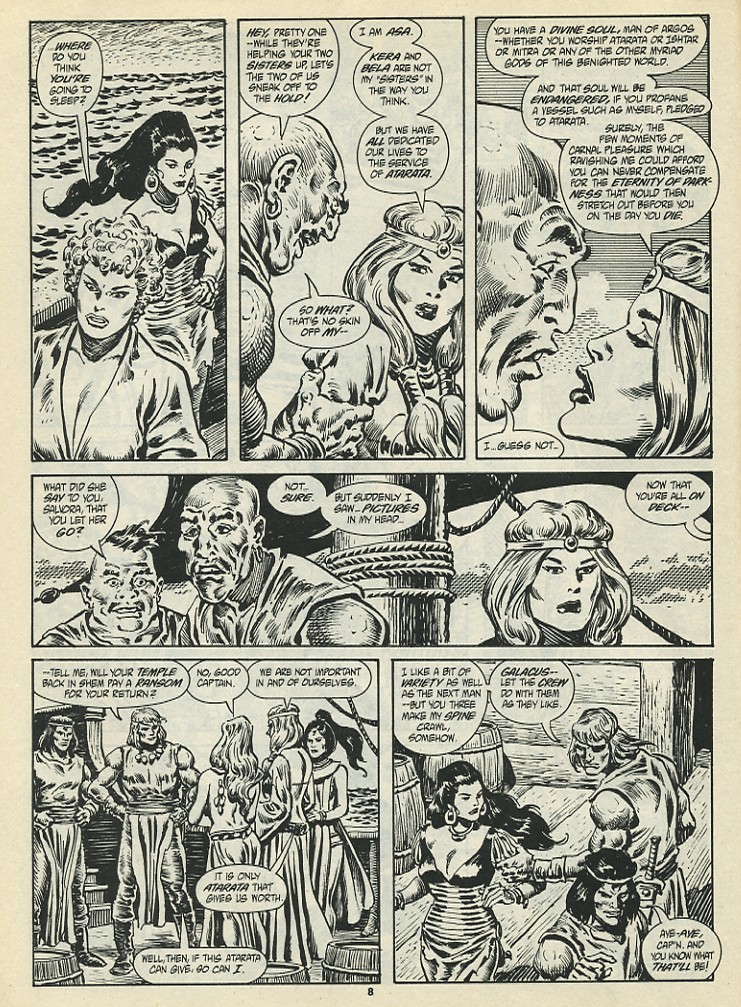 Read online The Savage Sword Of Conan comic -  Issue #198 - 10