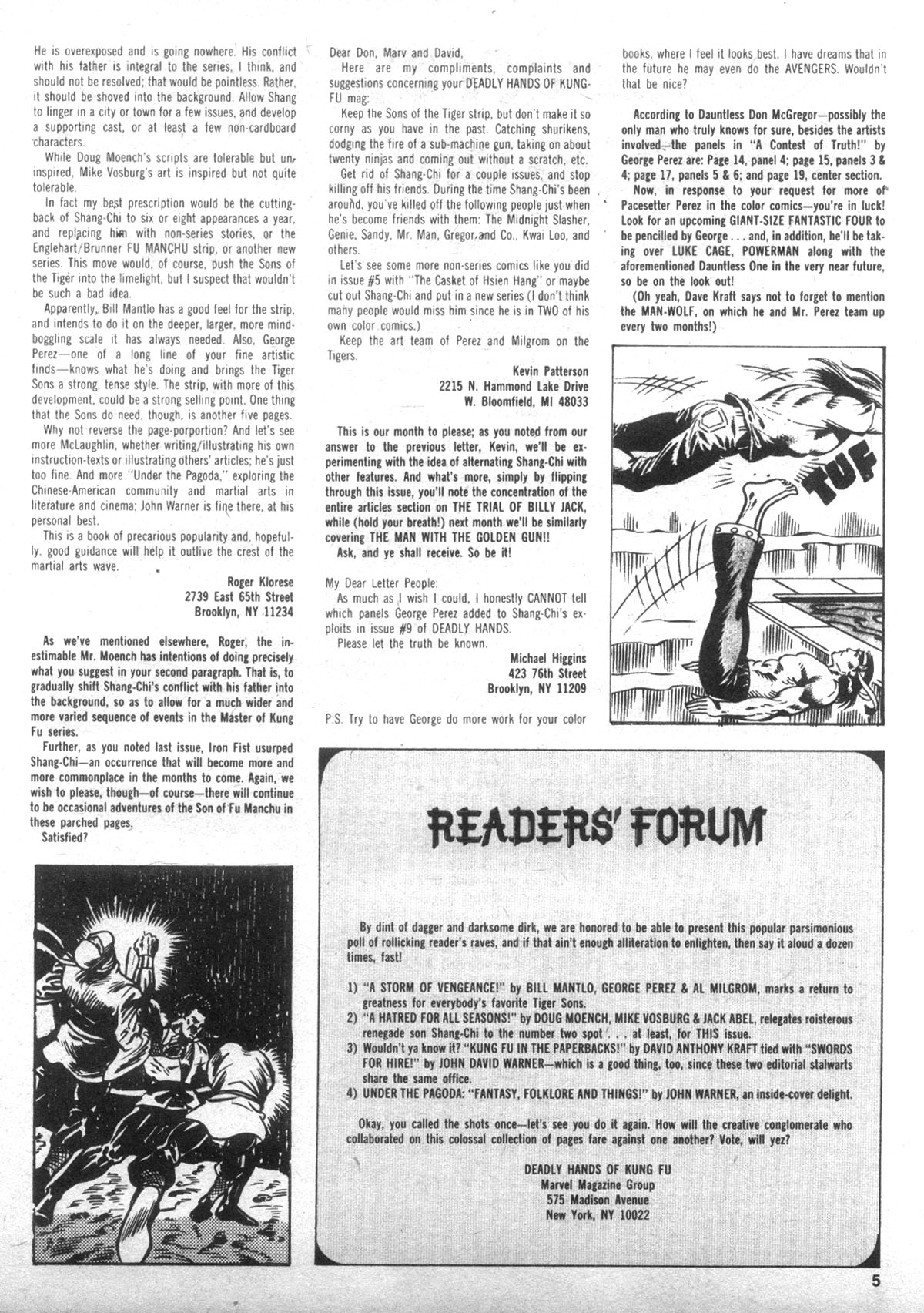 Read online The Deadly Hands of Kung Fu comic -  Issue #11 - 6