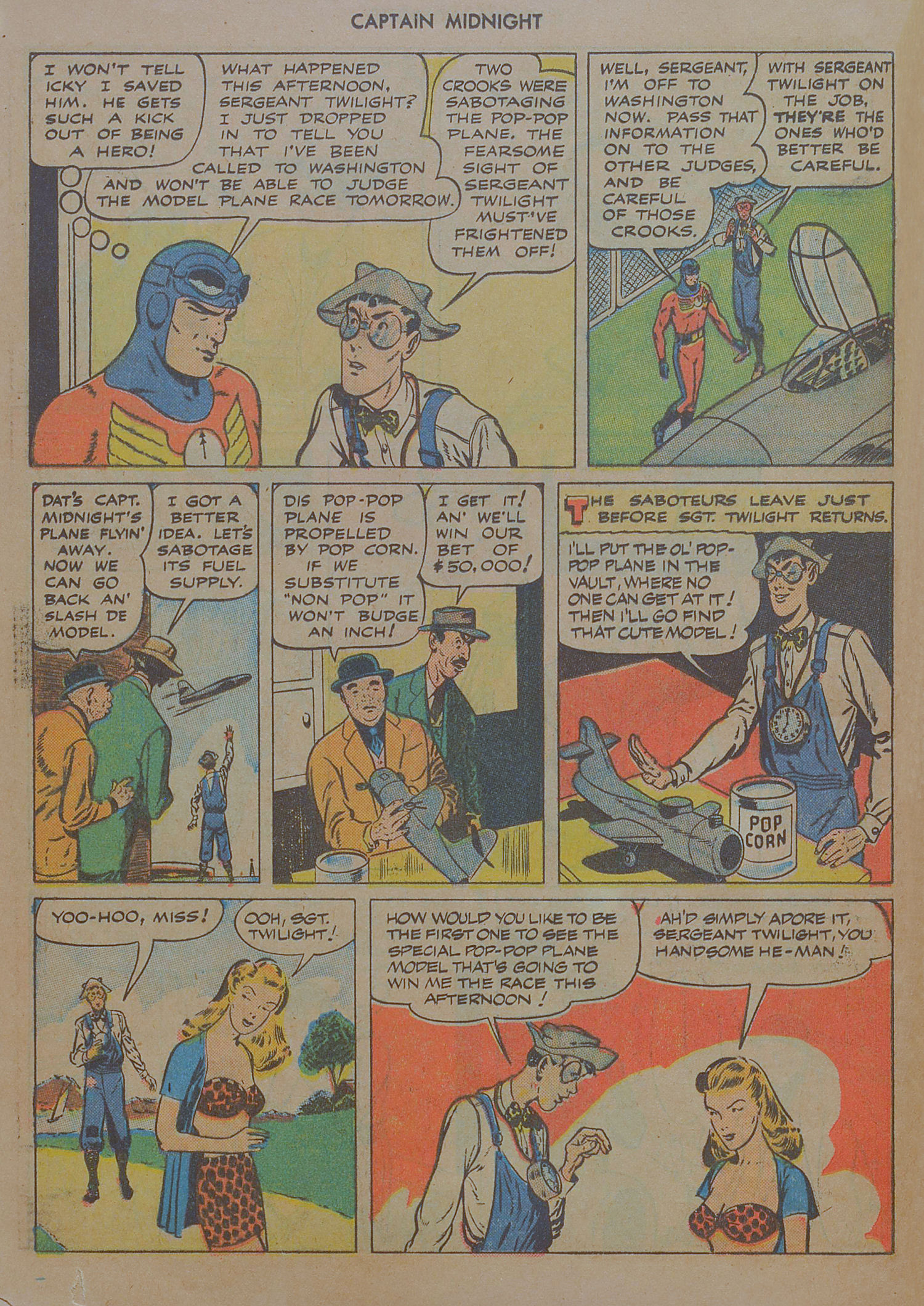 Read online Captain Midnight (1942) comic -  Issue #67 - 12