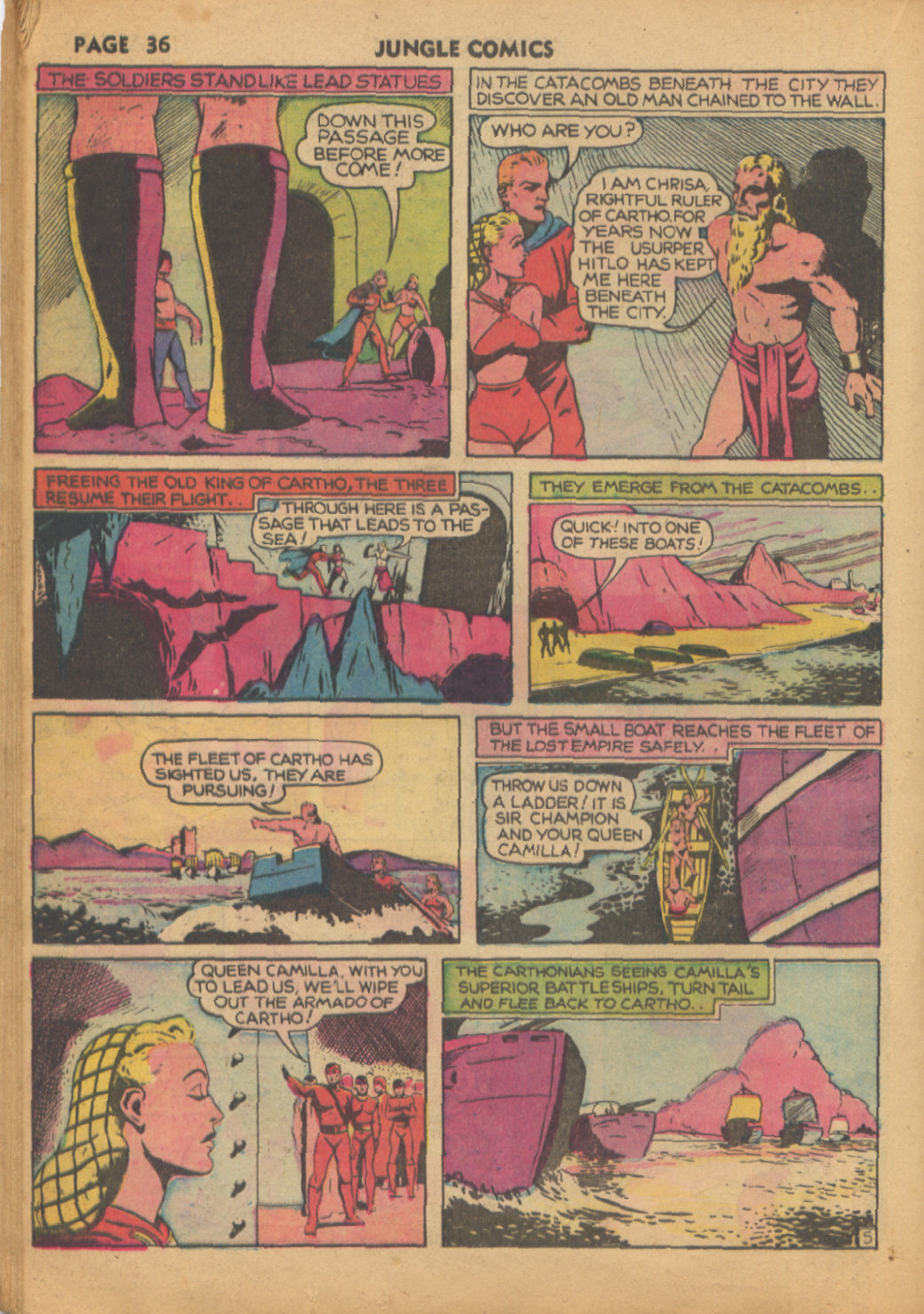 Read online Jungle Comics comic -  Issue #10 - 37