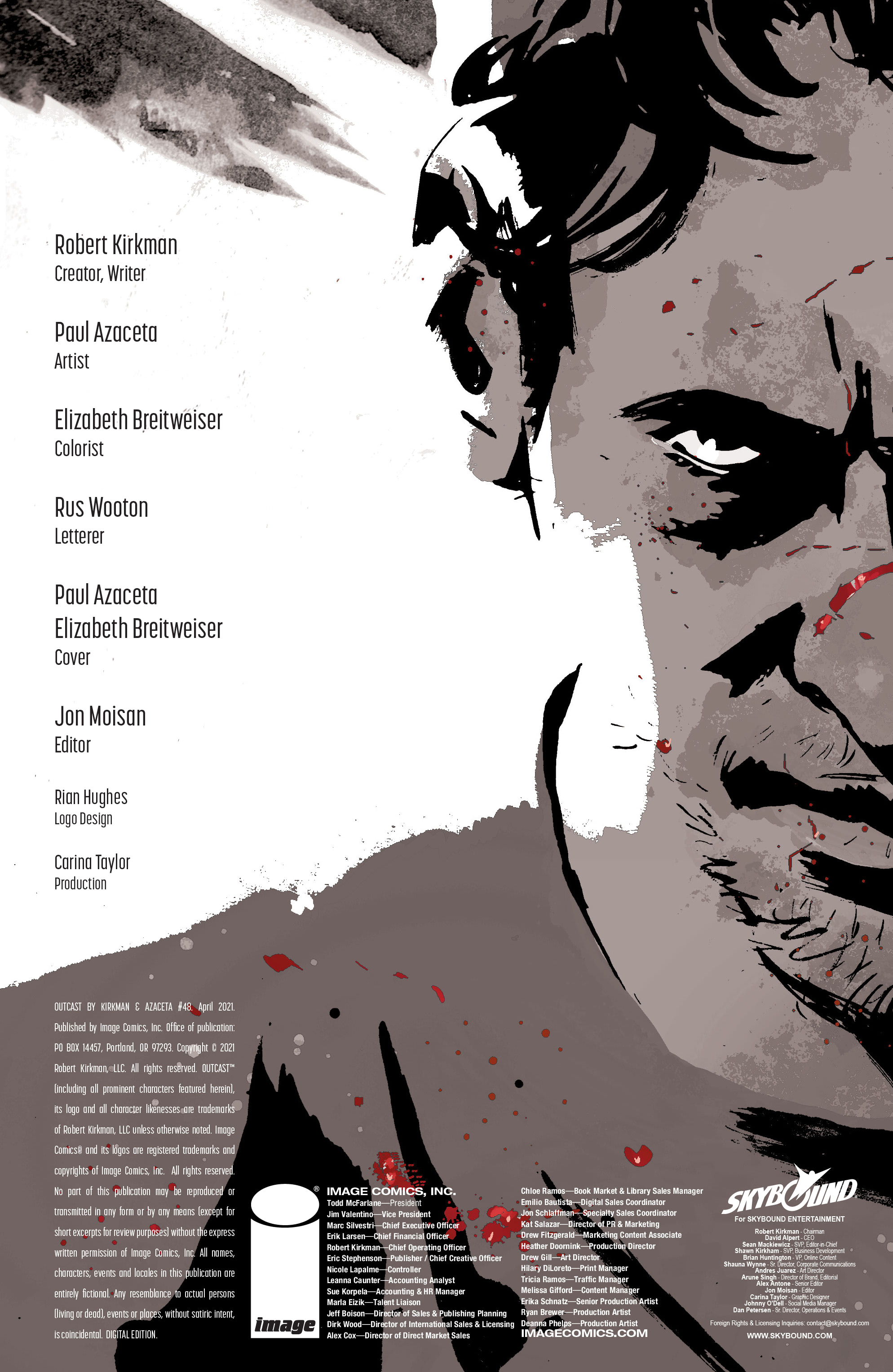 Read online Outcast by Kirkman & Azaceta comic -  Issue #48 - 2