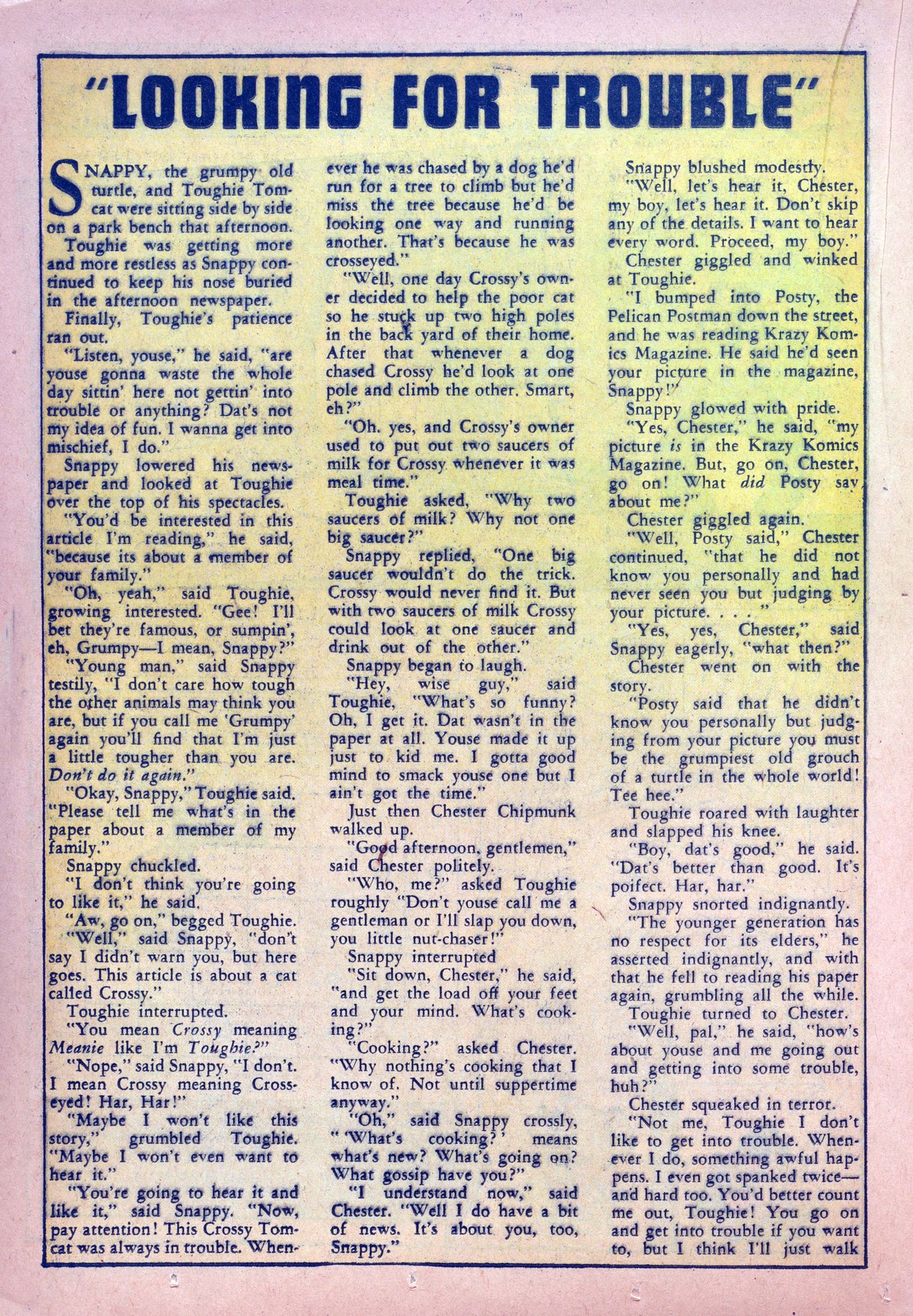 Read online Krazy Komics comic -  Issue #4 - 36