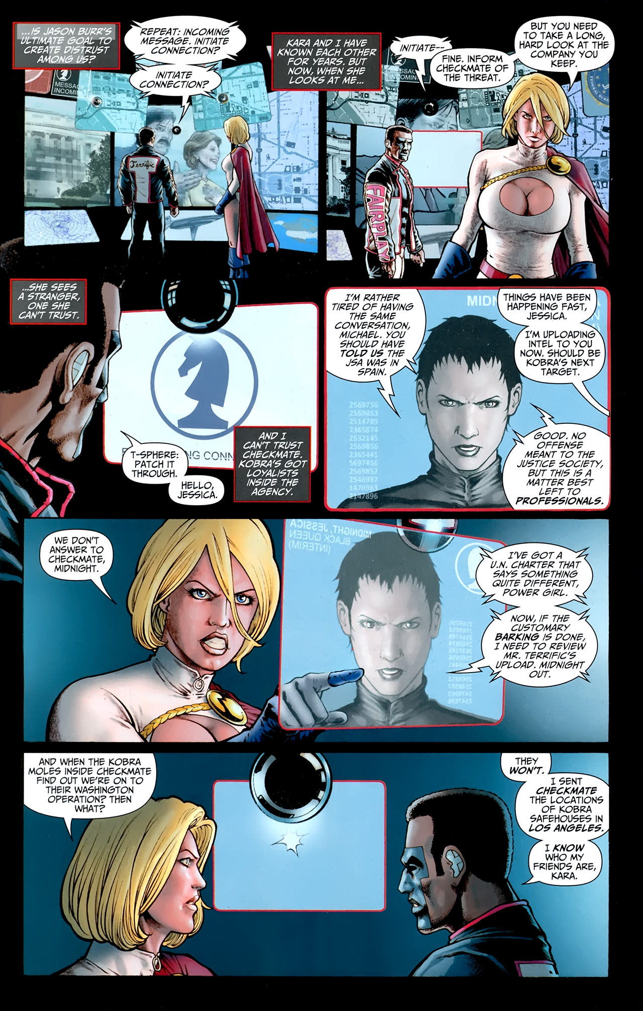 Read online JSA vs. Kobra comic -  Issue #6 - 7