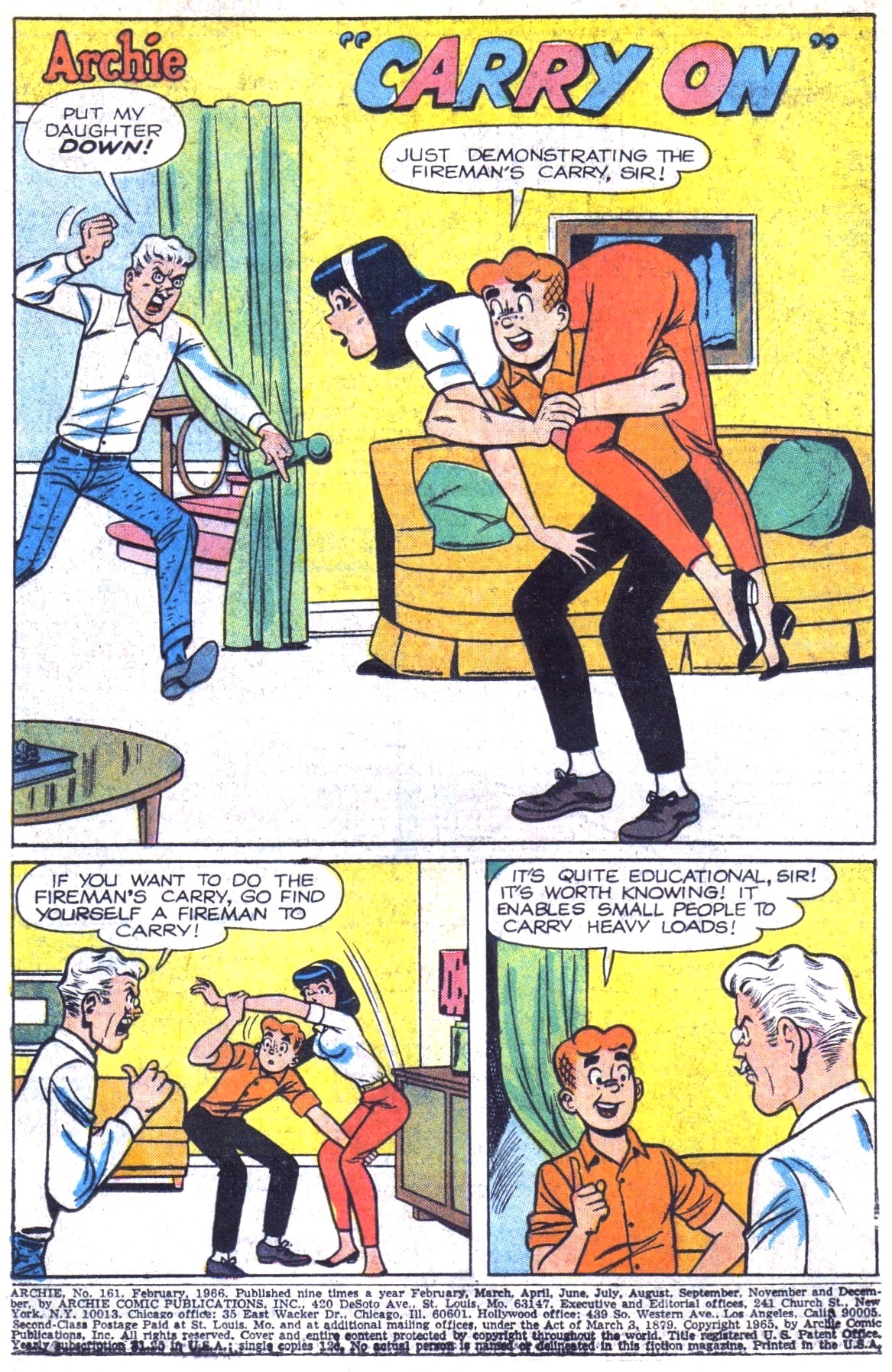 Read online Archie (1960) comic -  Issue #161 - 3