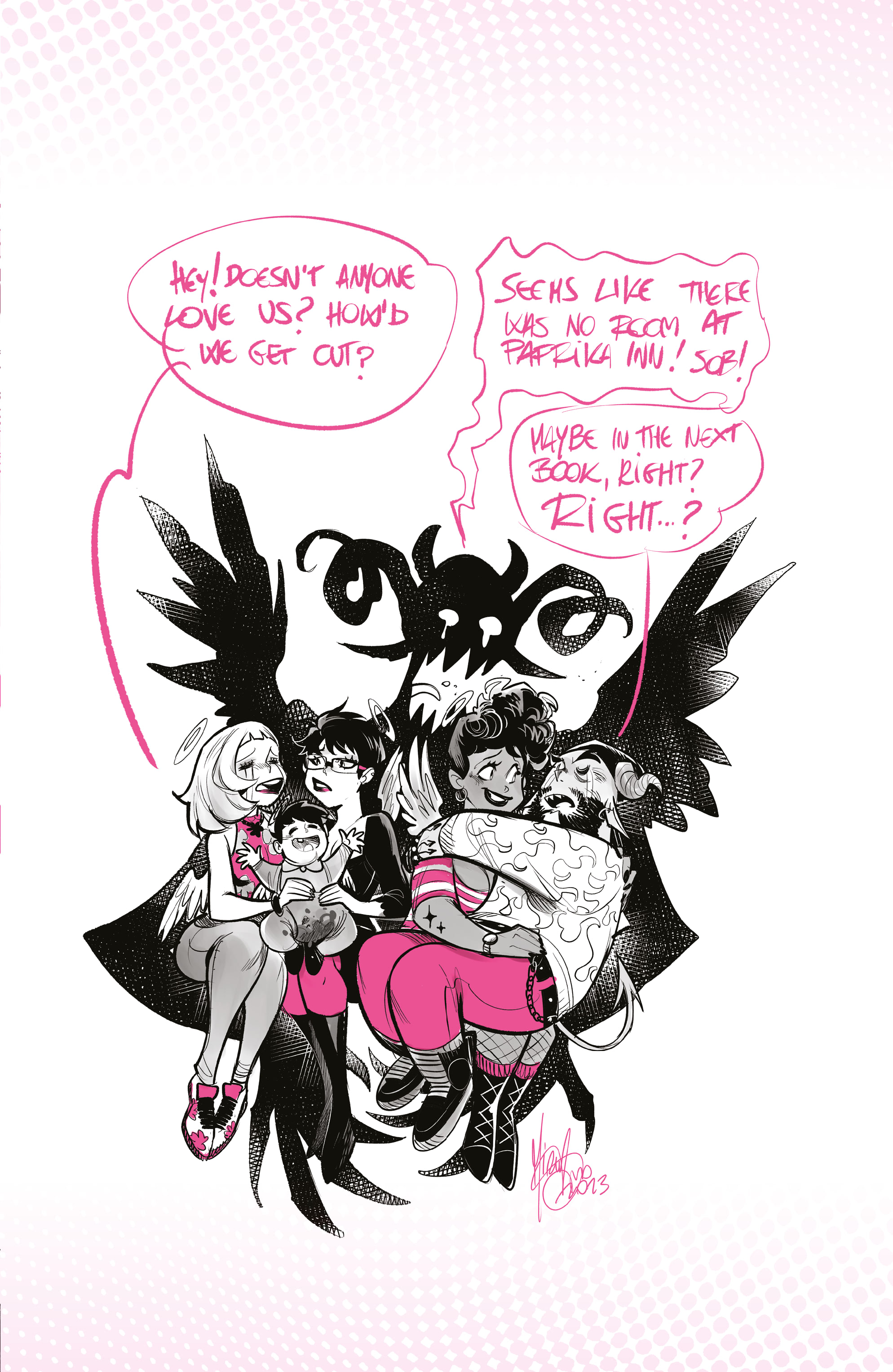 Read online Mirka Andolfo's Sweet Paprika: Black White & Pink (One-Shot) comic -  Issue # Full - 52