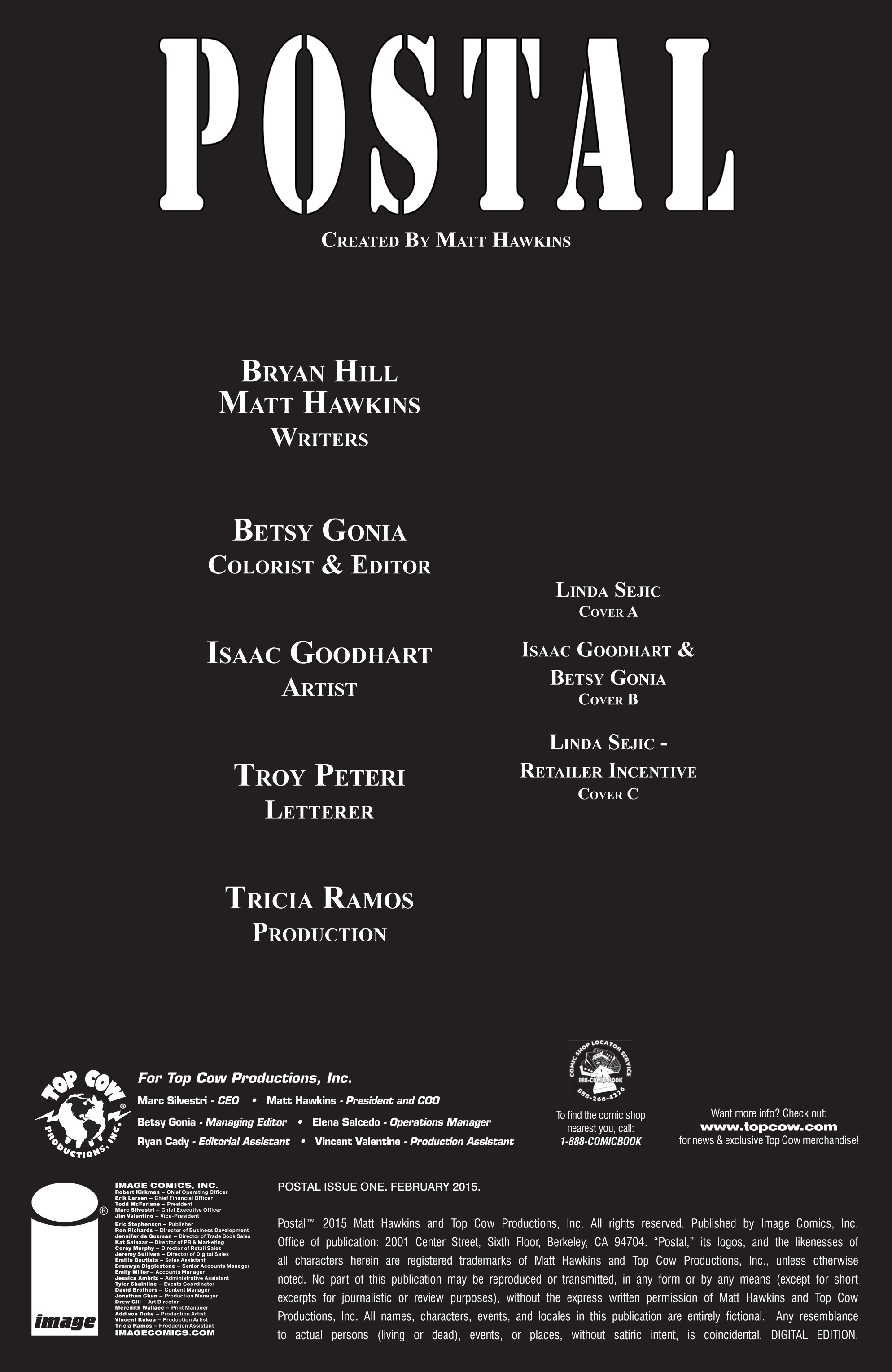 Read online Postal comic -  Issue #1 - 2