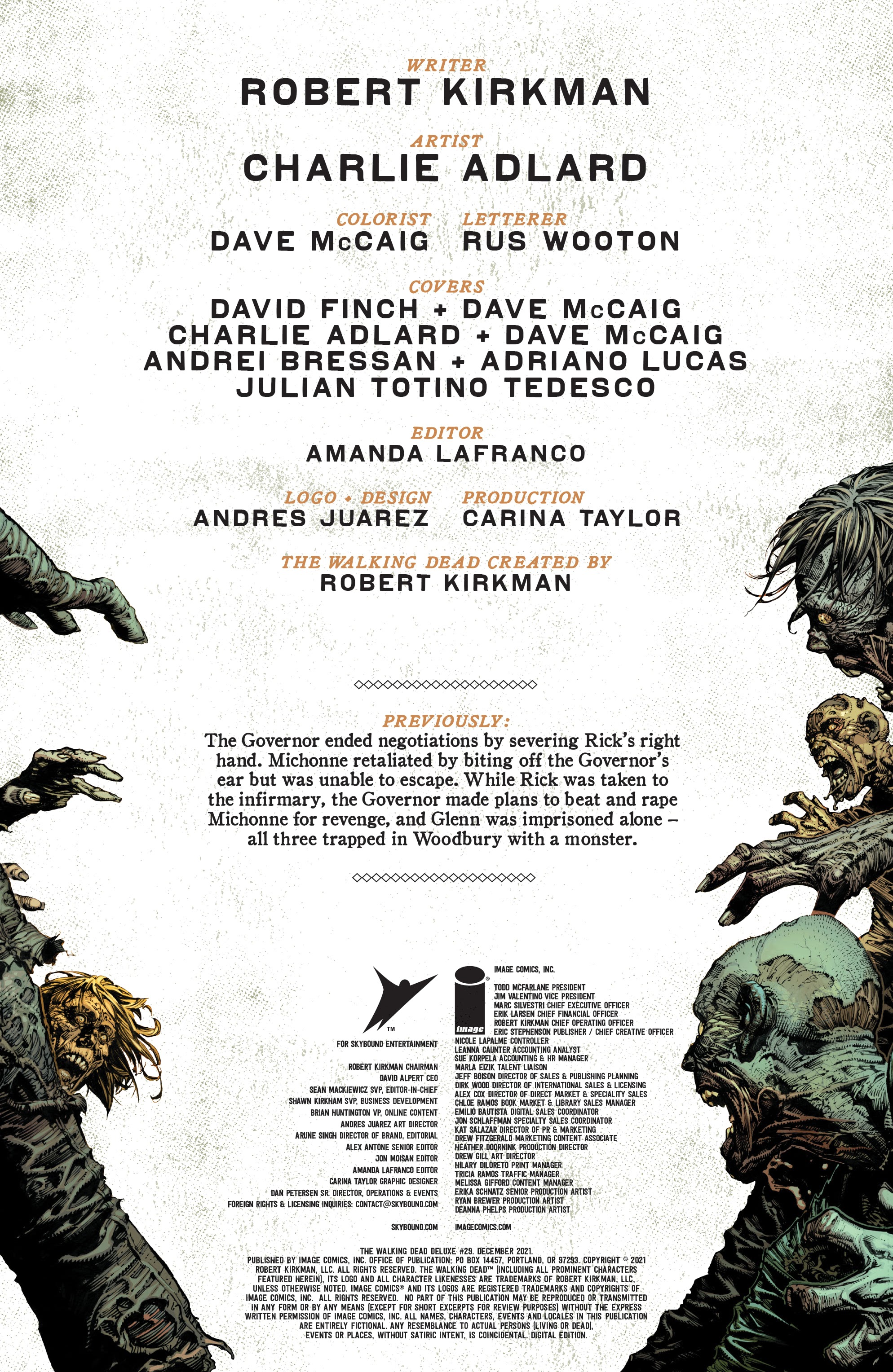 Read online The Walking Dead Deluxe comic -  Issue #29 - 2